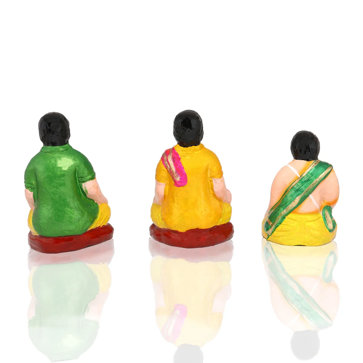 Engagement Clay Golu Bommai Set - 7.5 x 6 Inches | Giri Golu Doll/ Navaratri Golu Bomma/ Bommai/ Gombe - Image 17