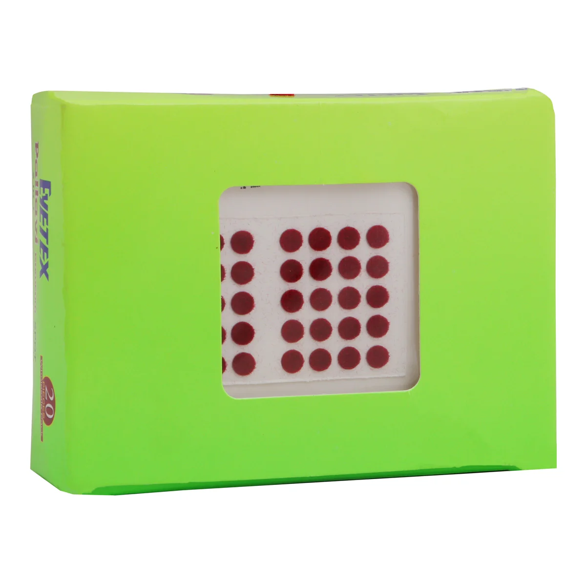 Eyetex Pallavi Kumkum Spot- Two In One/ 20 Pcs WholeSale Pack/ Brown, Red Colour/ 2 In 1 - Image 3
