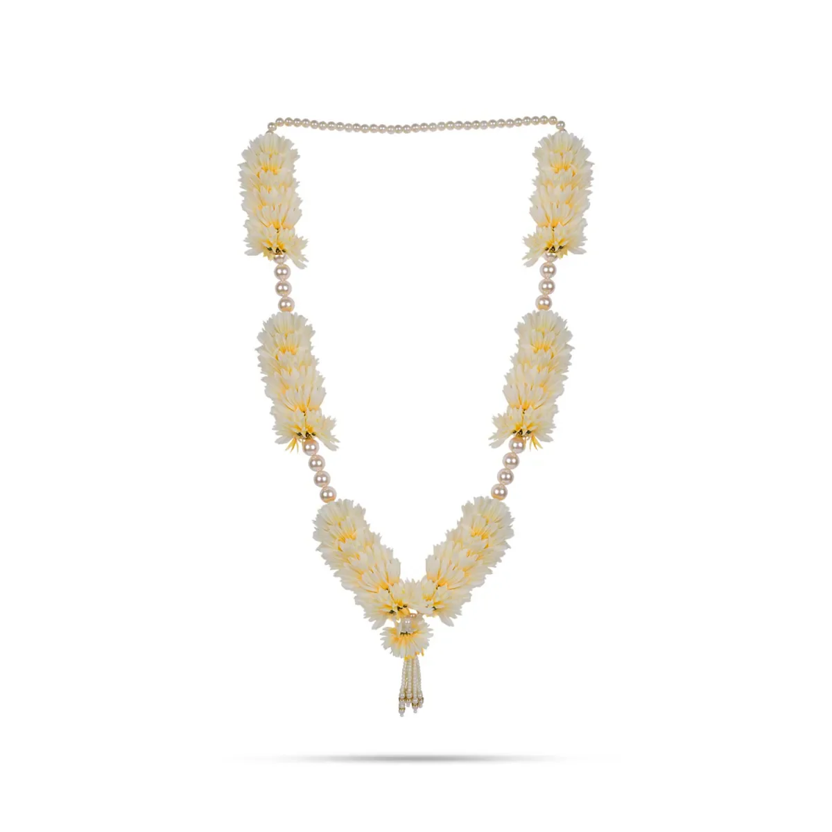 Fancy Moti Mala - 34 Inch | Pearl Garland/ Decorative Moti Mala For Deity Decor & Photo Frame - Image 3