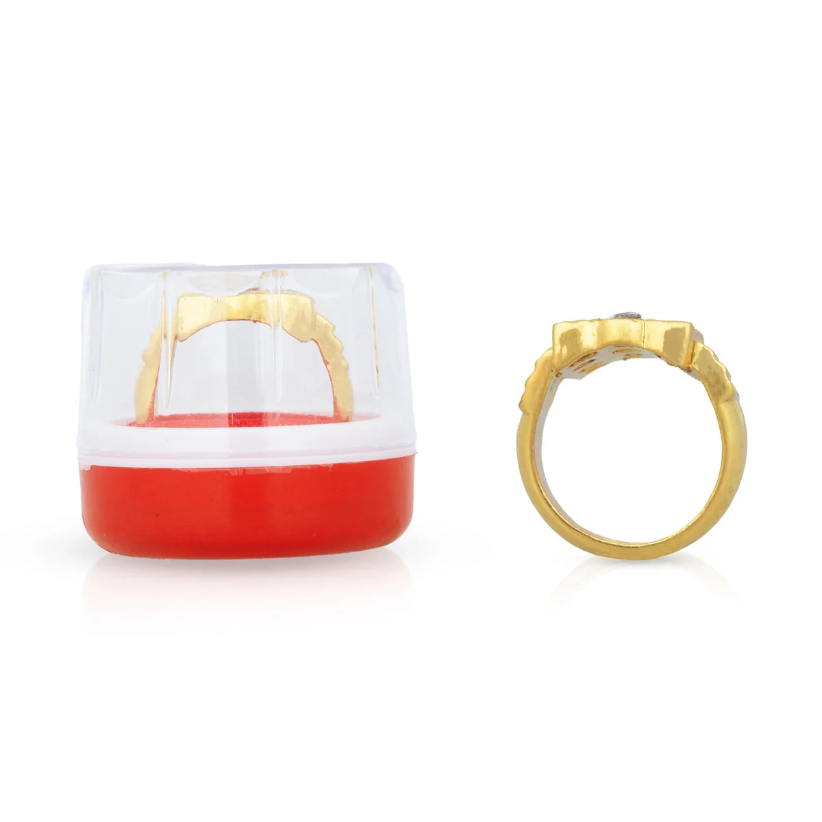 Finger Ring - 1 X 0.5 Inch | Stone Jewelry/ AD Stone Ring/ Artificial Jewellery For Daily Wear - Image 3