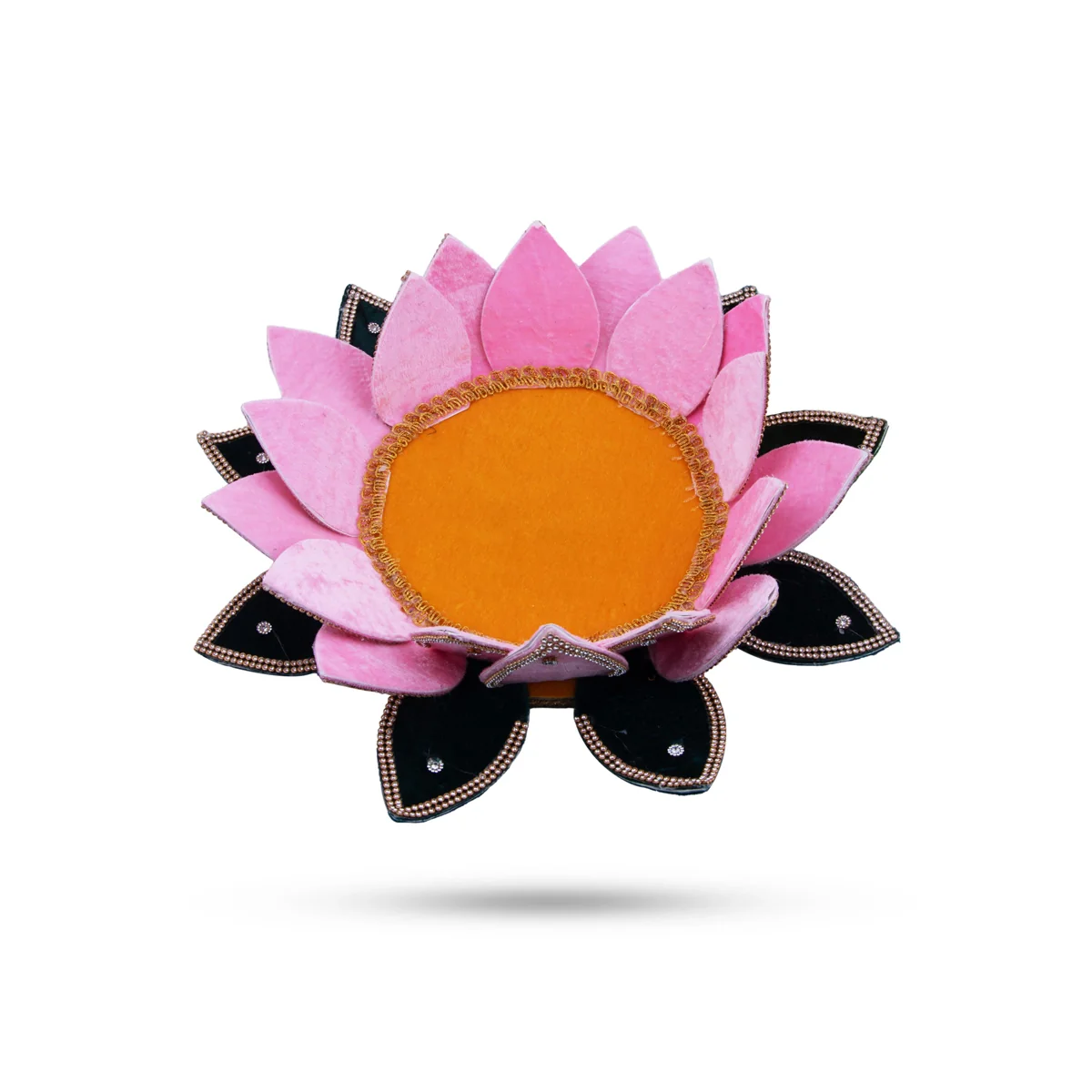Floating Lotus Flower - 4 x 15 Inches | Velvet Artificial Lotus Flower/ Uruli Flower Decoration - Image 3
