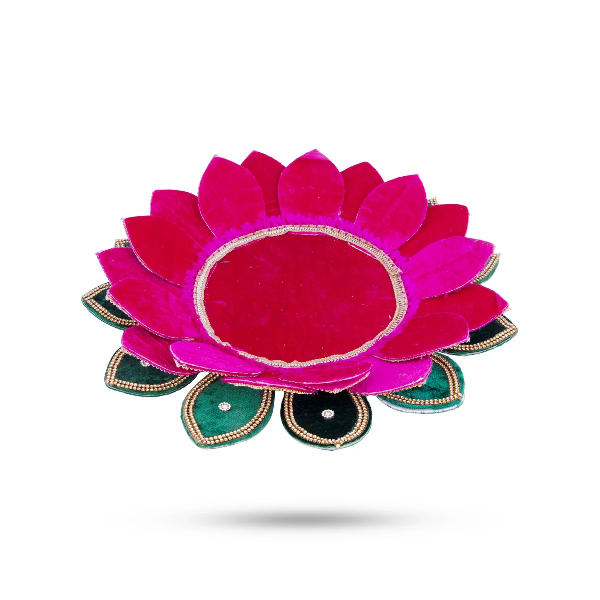 Floating Lotus Flower - 4 x 15 Inches | Velvet Artificial Lotus Flower/ Uruli Flower Decoration - Image 7