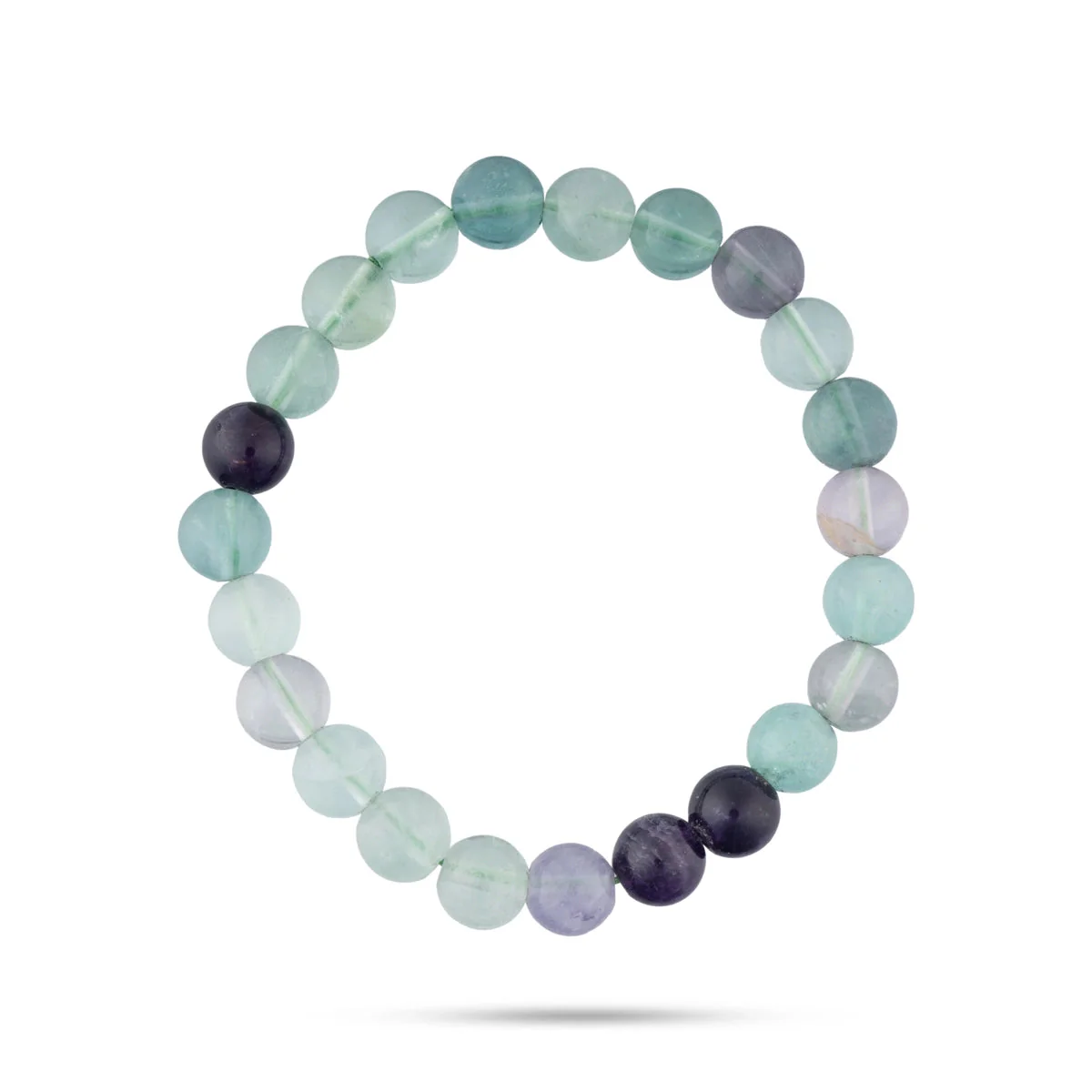 Fluorite Bracelet - 2.5 Inches | Fluorite Hand Band/ Fluorite Crystal Bracelet for Energy Cleansing - Image 2