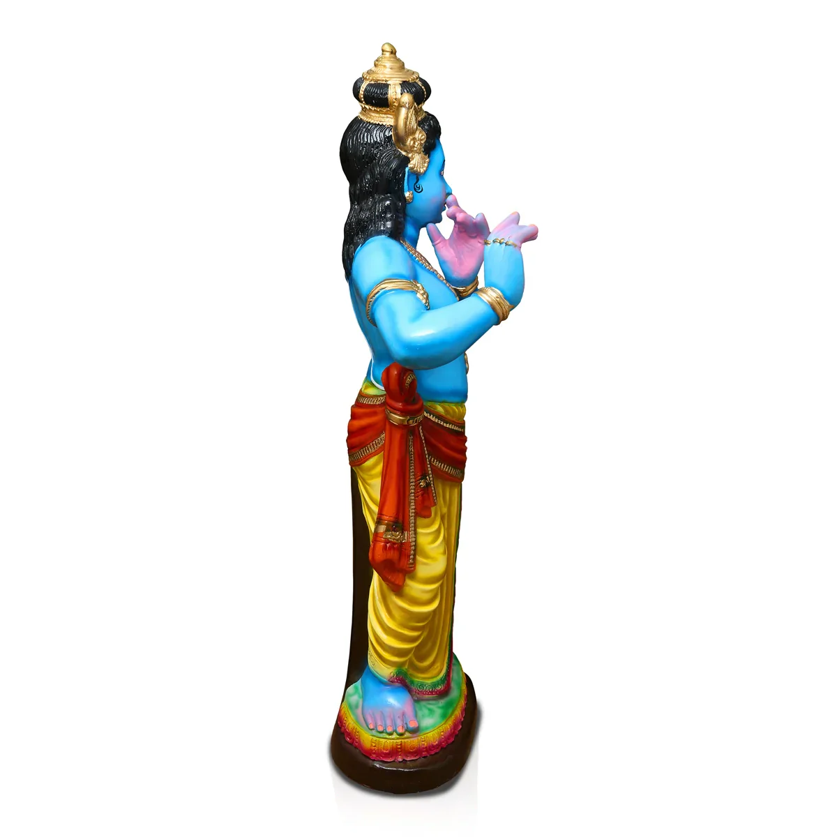 Flute Krishna Paper Mache Golu Bommai - 47 x 17 Inches | Giri Golu Doll/ Navaratri Golu Bomma/Gombe/Bommai - Image 3