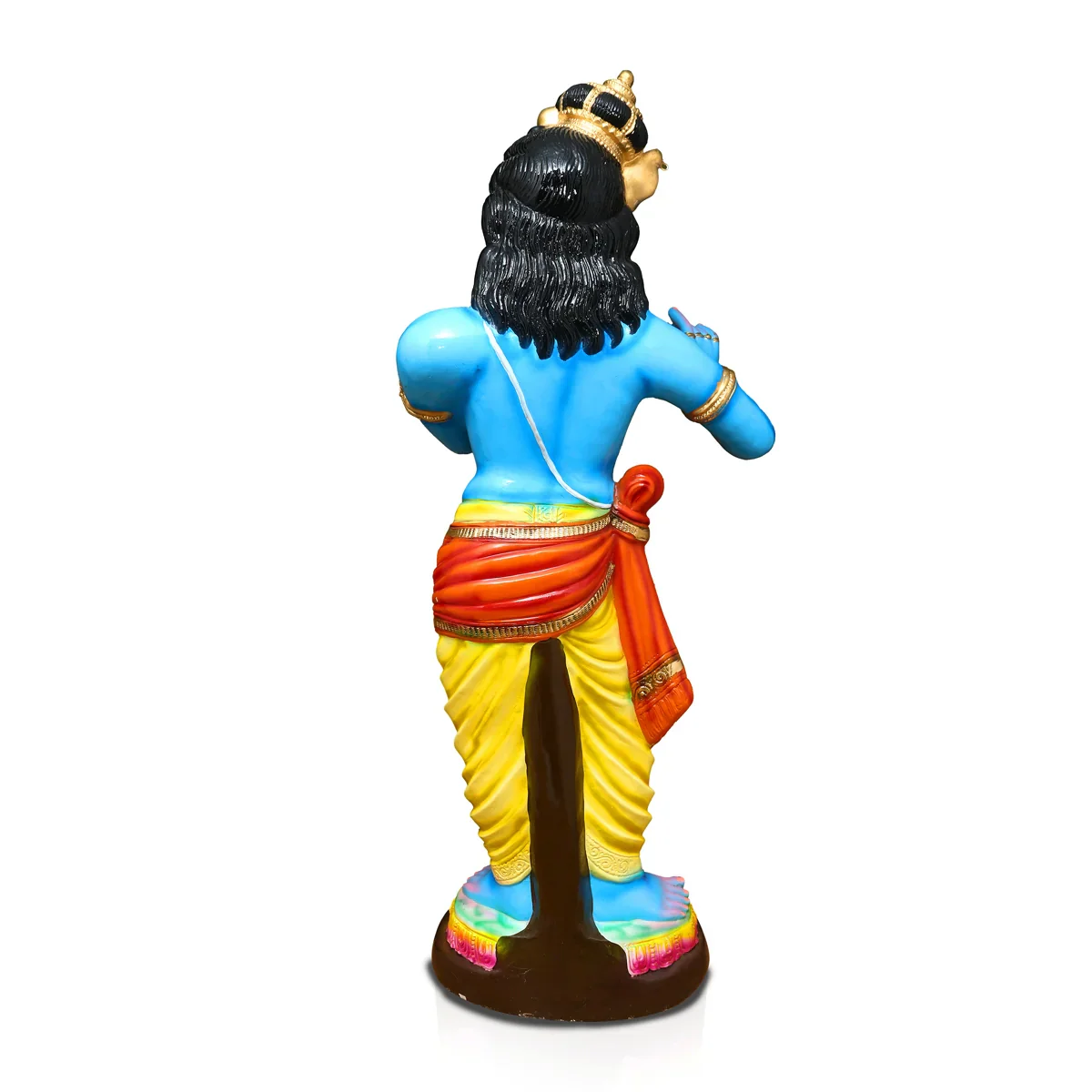 Flute Krishna Paper Mache Golu Bommai - 47 x 17 Inches | Giri Golu Doll/ Navaratri Golu Bomma/Gombe/Bommai - Image 4