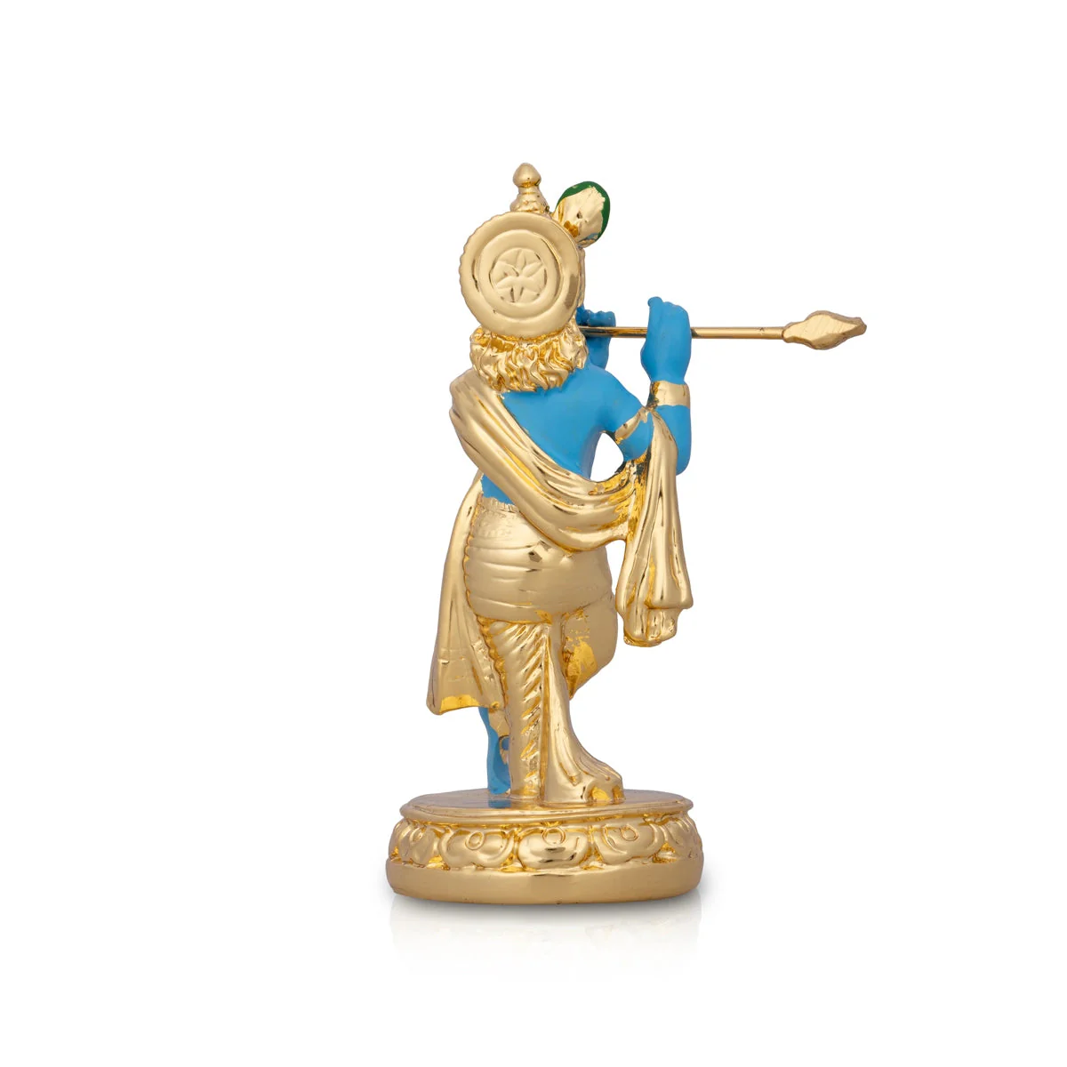 Flute Krishnan Statue - 4.5 x 1.5 Inches | Ceramic Sculpture/ Krishna Flute Statue for Pooja - Image 7