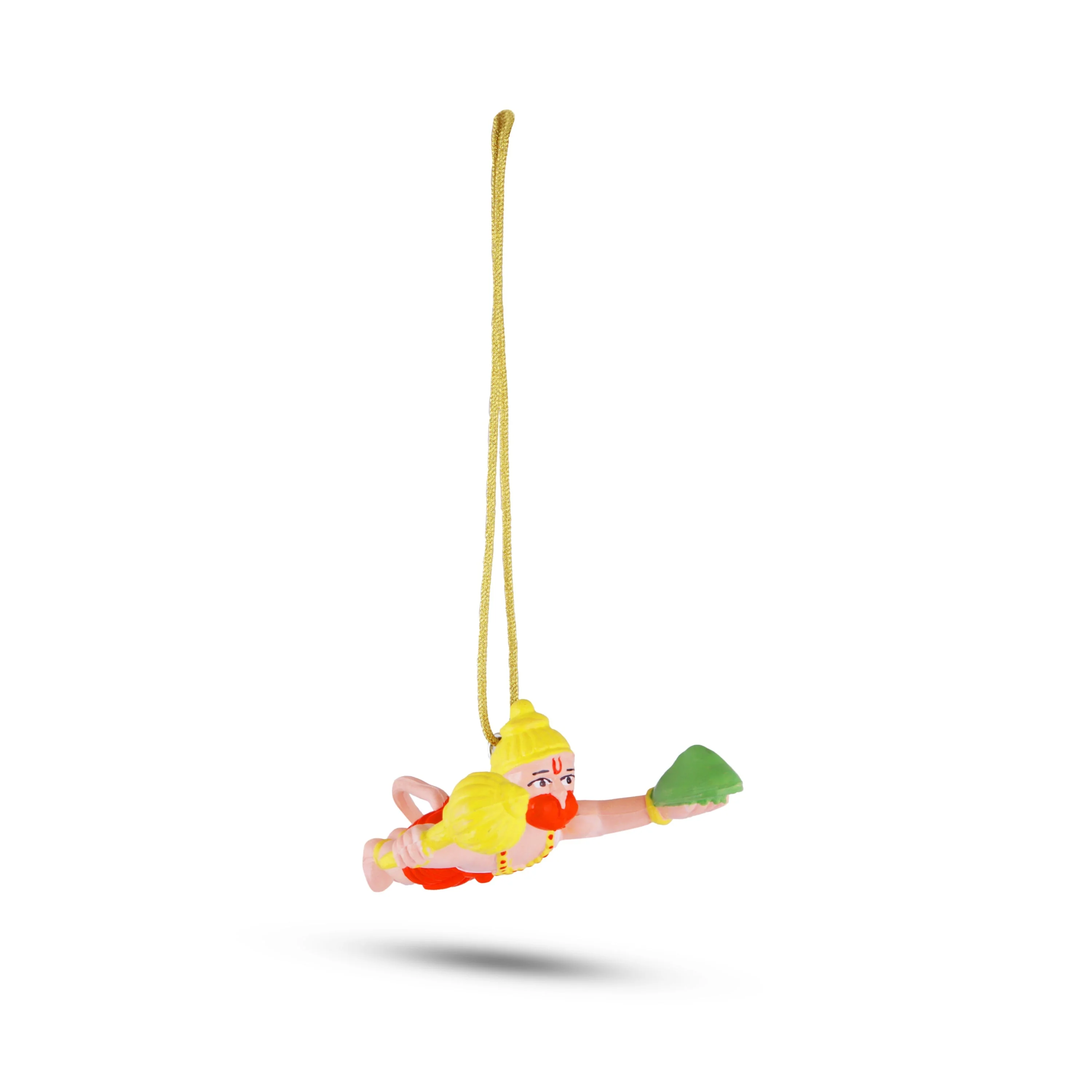 Flying Hanuman Car Hanging- 1.5x 4 Inches |Car Decor/ Anjaneya Car Hanger For Divine Protection While Traveling - Image 3