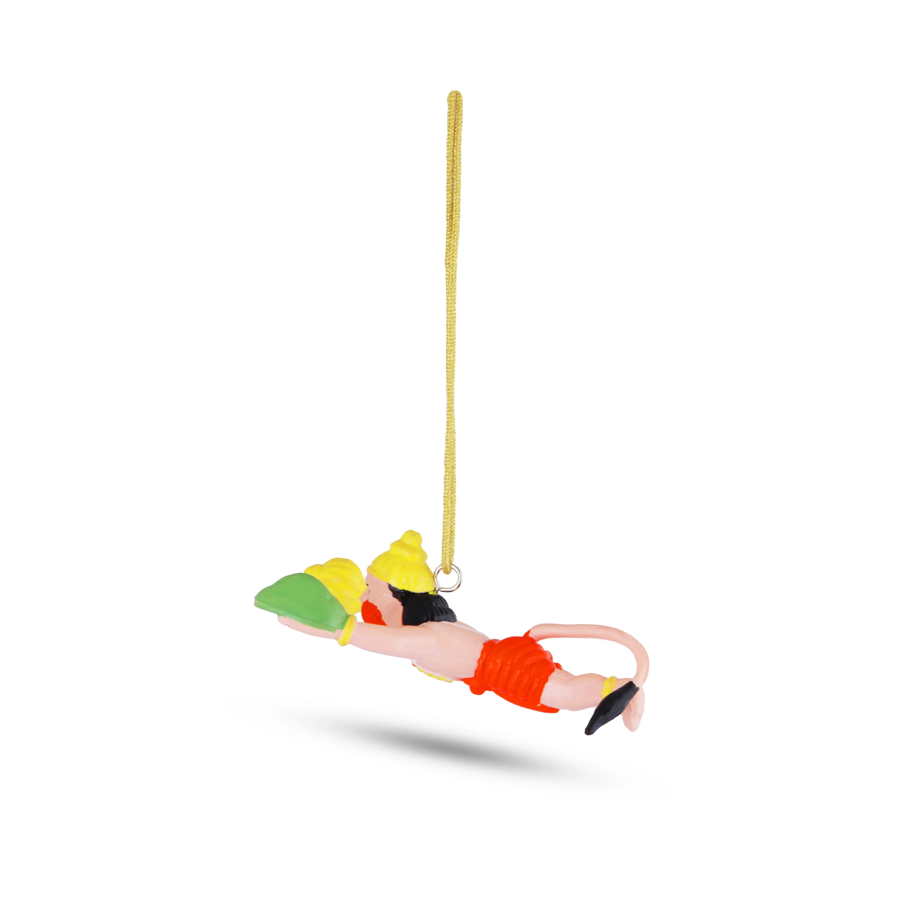 Flying Hanuman Car Hanging- 1.5x 4 Inches |Car Decor/ Anjaneya Car Hanger For Divine Protection While Traveling - Image 5