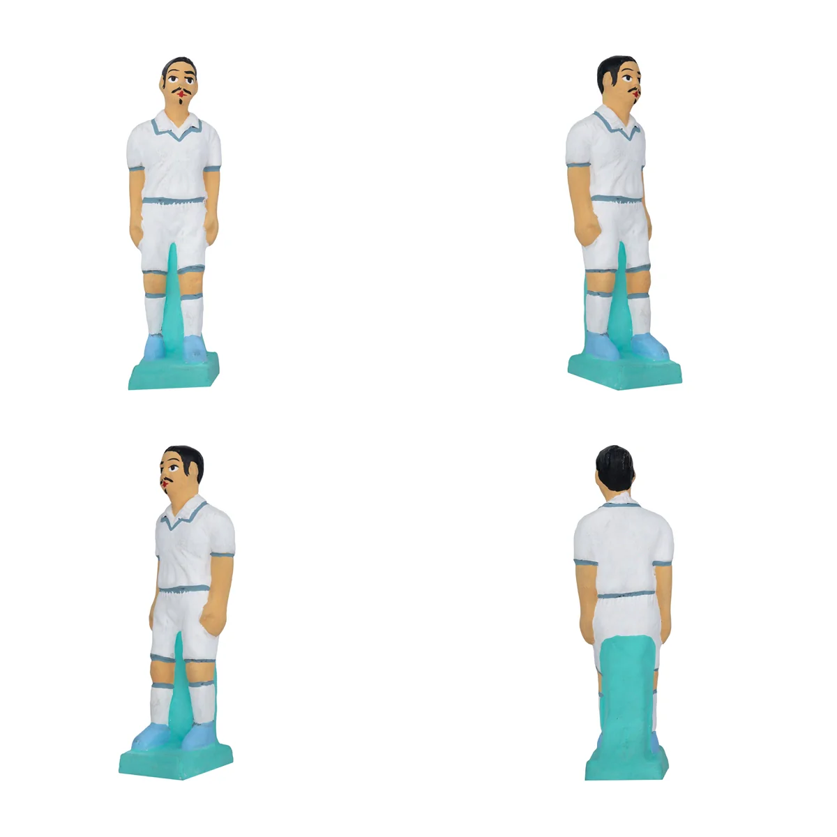Football Game Clay Golu Bommai Set - 7 x 2 Inches | Giri Golu Doll/ Navaratri Golu Bomma/ Gombe/ Bommai - Image 10