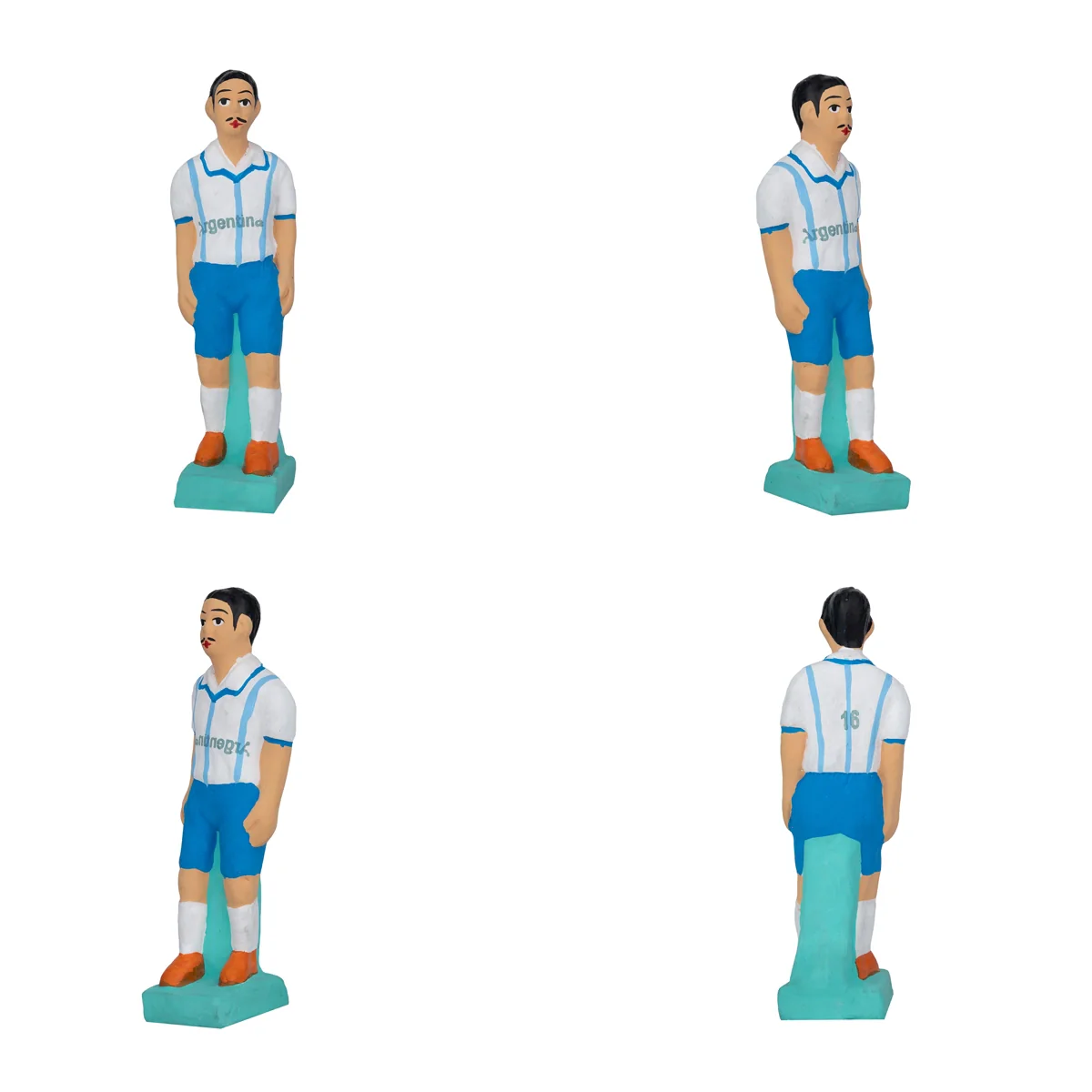 Football Game Clay Golu Bommai Set - 7 x 2 Inches | Giri Golu Doll/ Navaratri Golu Bomma/ Gombe/ Bommai - Image 12
