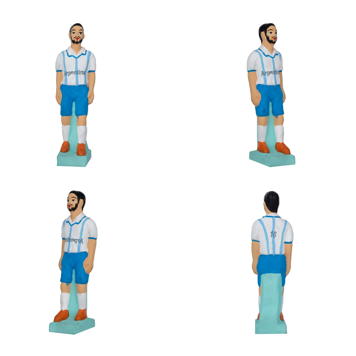Football Game Clay Golu Bommai Set - 7 x 2 Inches | Giri Golu Doll/ Navaratri Golu Bomma/ Gombe/ Bommai - Image 14