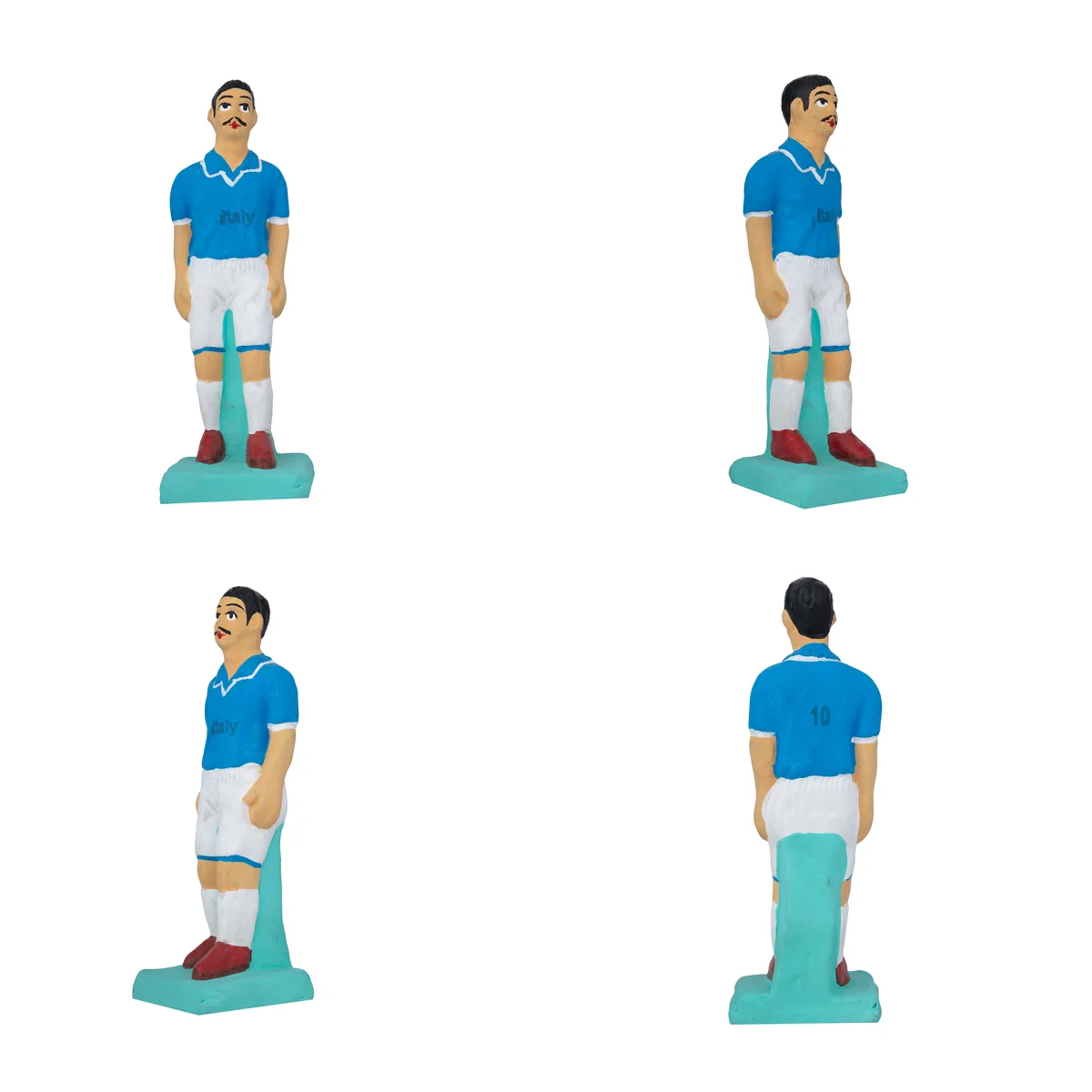 Football Game Clay Golu Bommai Set - 7 x 2 Inches | Giri Golu Doll/ Navaratri Golu Bomma/ Gombe/ Bommai - Image 2