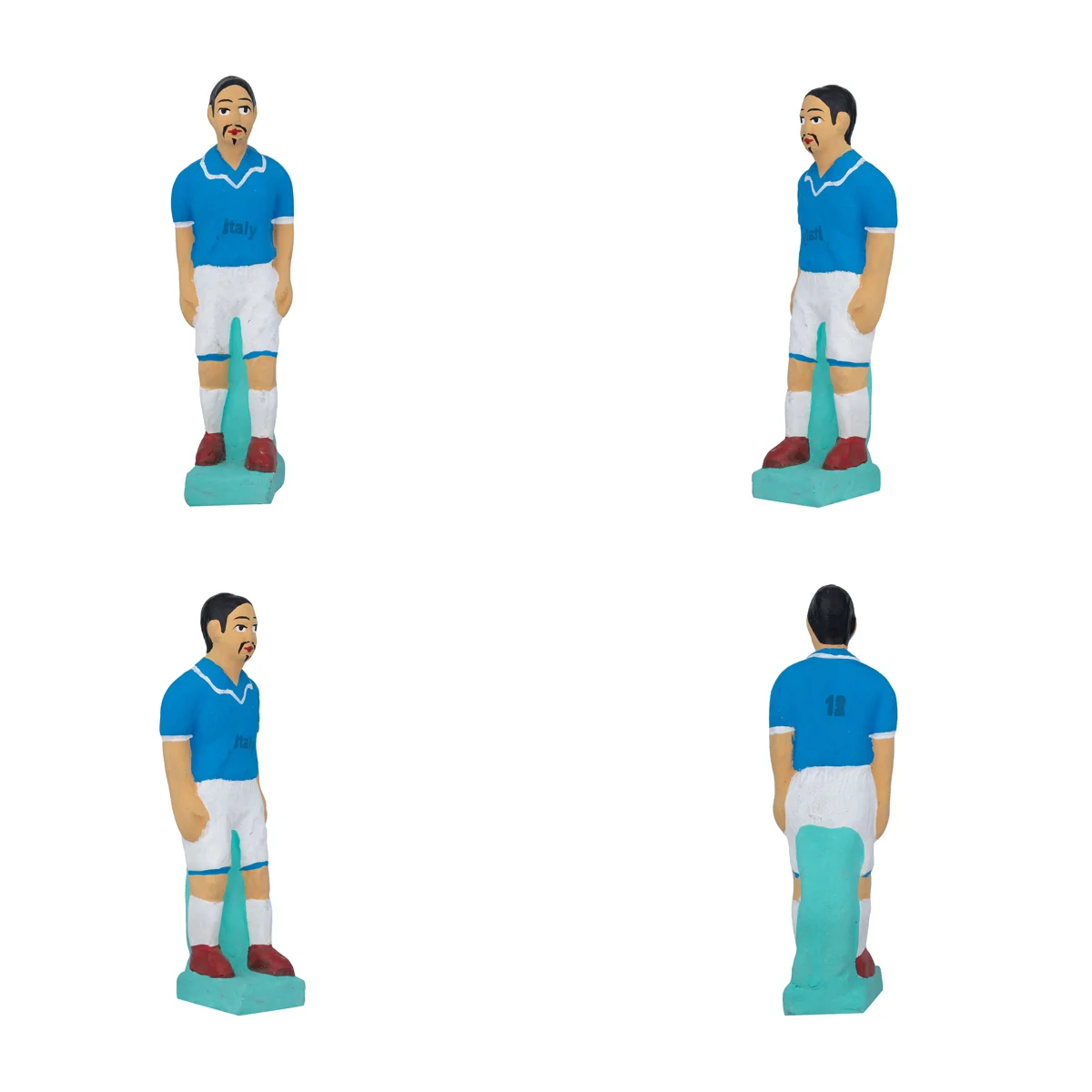 Football Game Clay Golu Bommai Set - 7 x 2 Inches | Giri Golu Doll/ Navaratri Golu Bomma/ Gombe/ Bommai - Image 4