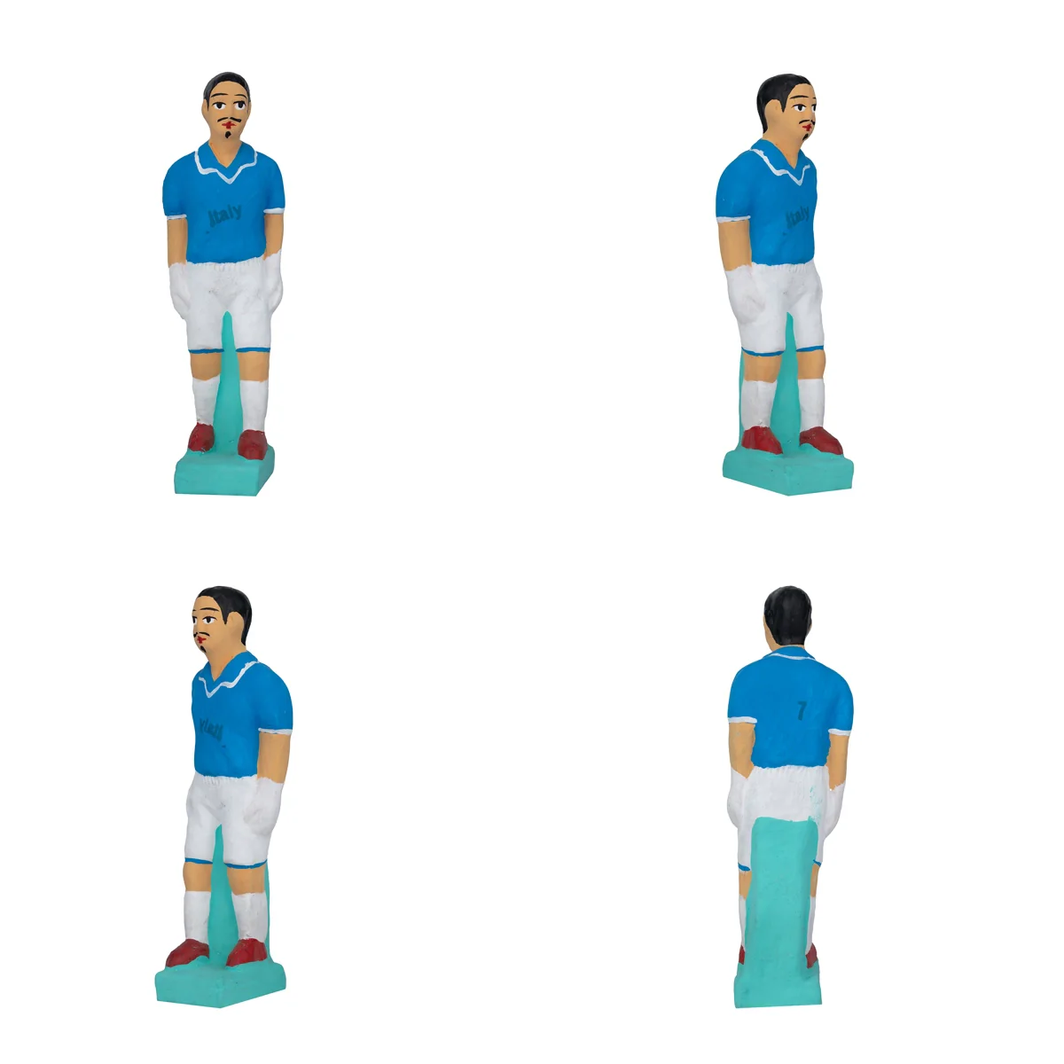 Football Game Clay Golu Bommai Set - 7 x 2 Inches | Giri Golu Doll/ Navaratri Golu Bomma/ Gombe/ Bommai - Image 6