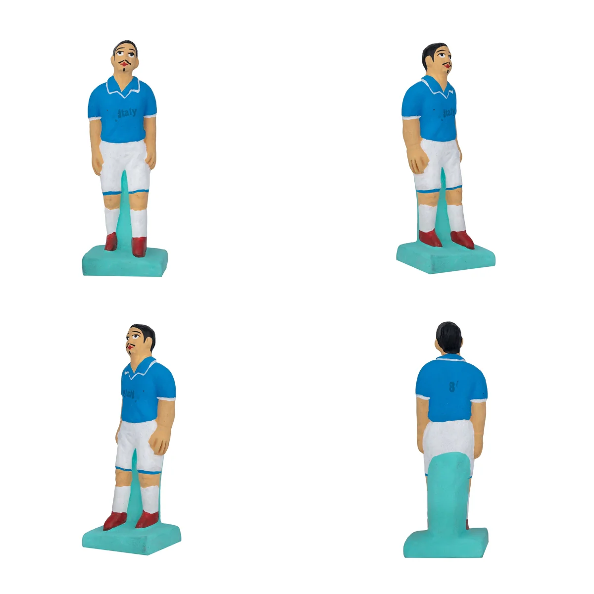 Football Game Clay Golu Bommai Set - 7 x 2 Inches | Giri Golu Doll/ Navaratri Golu Bomma/ Gombe/ Bommai - Image 7