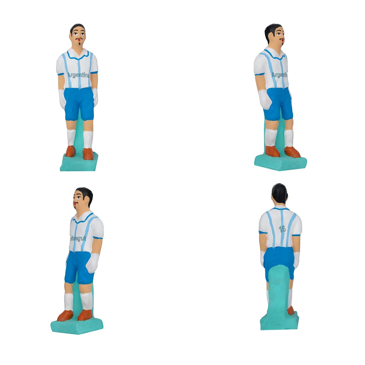 Football Game Clay Golu Bommai Set - 7 x 2 Inches | Giri Golu Doll/ Navaratri Golu Bomma/ Gombe/ Bommai - Image 8