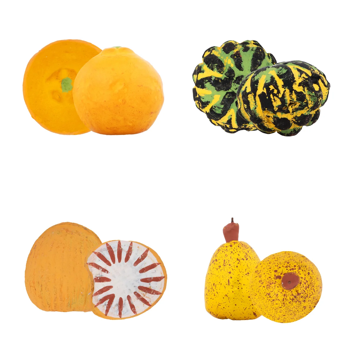 Fruits & Vegetables Basket Clay Golu Bommai | Giri Golu Doll/ Navaratri Golu Bomma/Gombe/Bommai - Image 2
