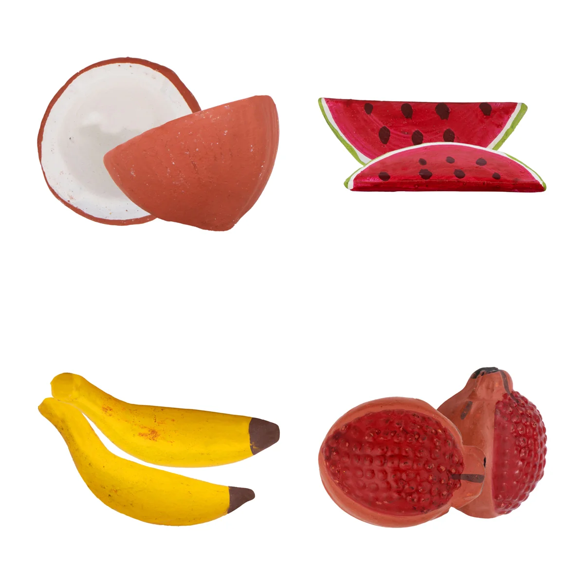 Fruits & Vegetables Basket Clay Golu Bommai | Giri Golu Doll/ Navaratri Golu Bomma/Gombe/Bommai - Image 6