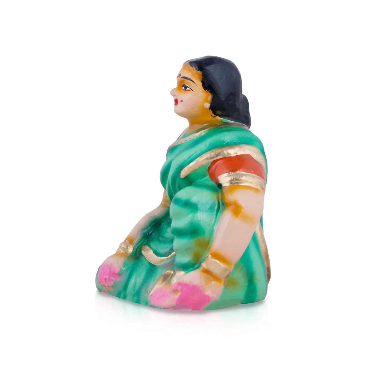 Fruits Vendor Clay Golu Bommai Set - 5 Inches | Giri Golu Doll/ Navaratri Golu Bomma/Gombe/Bommai - Image 4