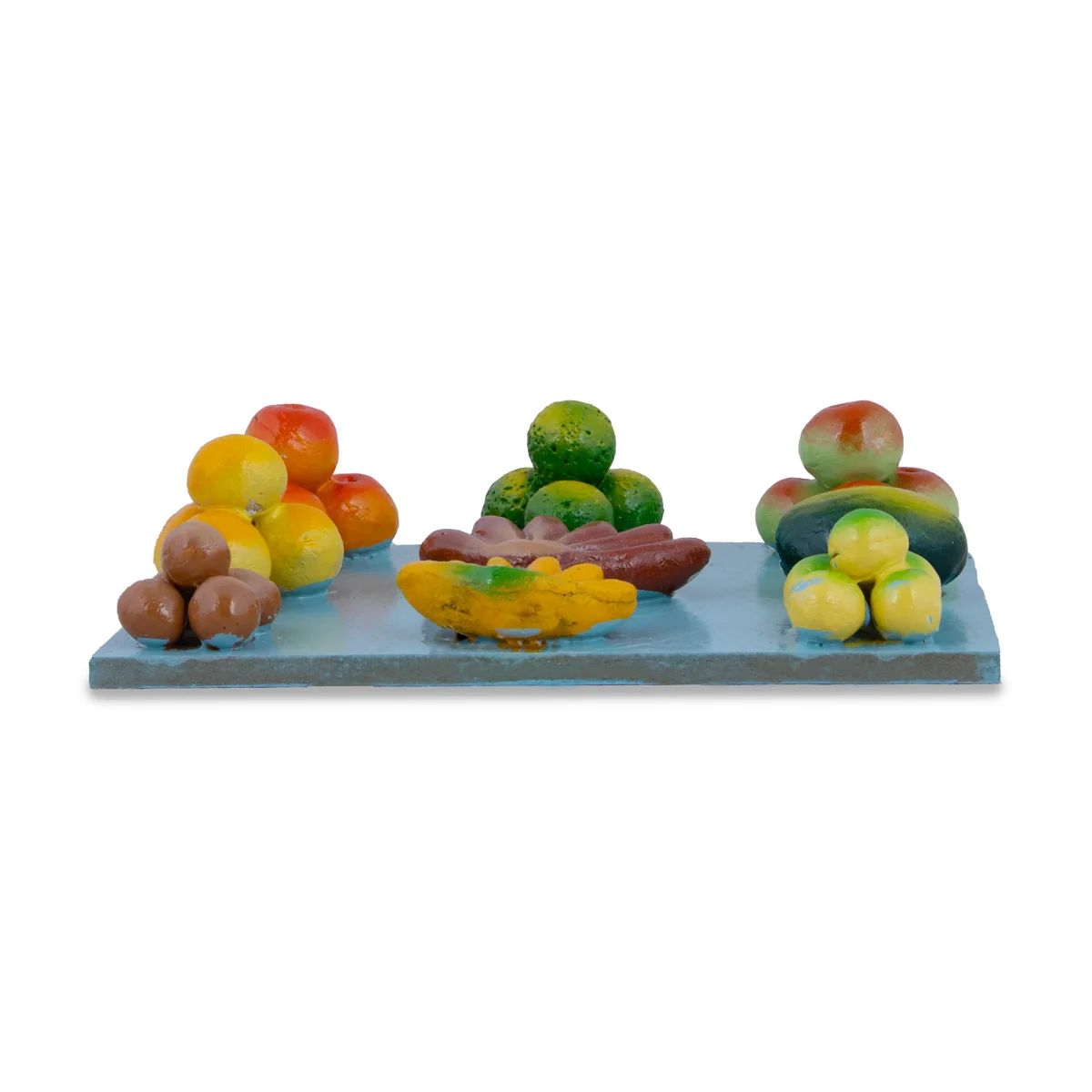 Fruits Vendor Clay Golu Bommai Set - 5 Inches | Giri Golu Doll/ Navaratri Golu Bomma/Gombe/Bommai - Image 6