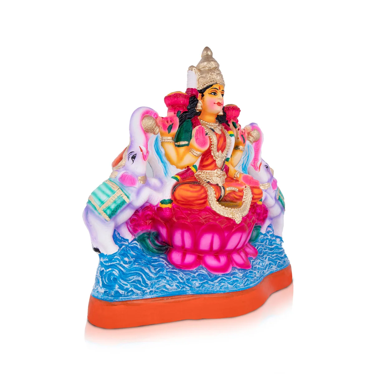 Gajalakshmi Paper Mache Golu Bommai - 15 x 16 Inches | Giri Golu Doll/ Navaratri Golu Bomma/Gombe/Bommai - Image 4