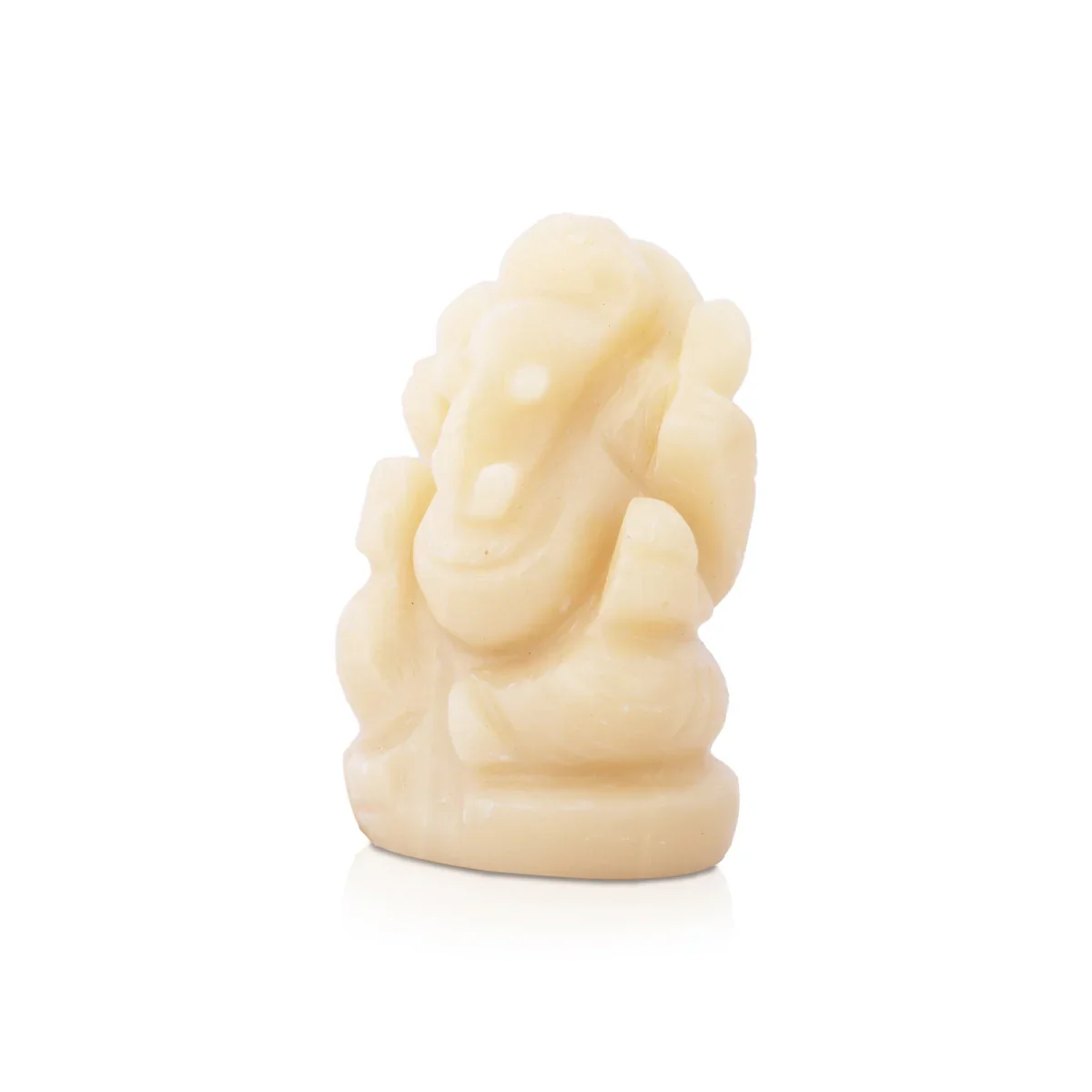 Ganapati Idol - 2.5 x 1.75 Inches | Opel Vinayaka Statue/ Ganesha Statue for Pooja/ 125 Gms Approx - Image 3