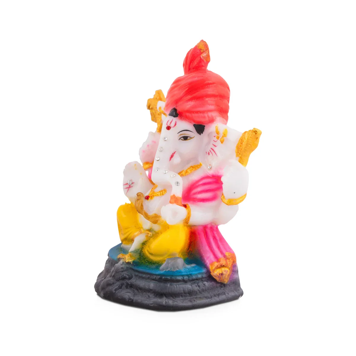 Ganapati Idol - 5.5 x 4 Inches | Vinayaka Statue/ Ganesha Idol for Home - Image 3