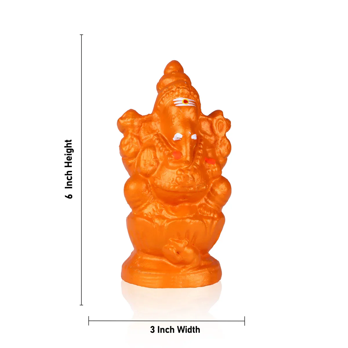 Ganapati Clay Golu Bommai - 6 x 3 Inches | Giri Golu Doll/ Navaratri Golu Bomma/Gombe/Bommai - Image 13