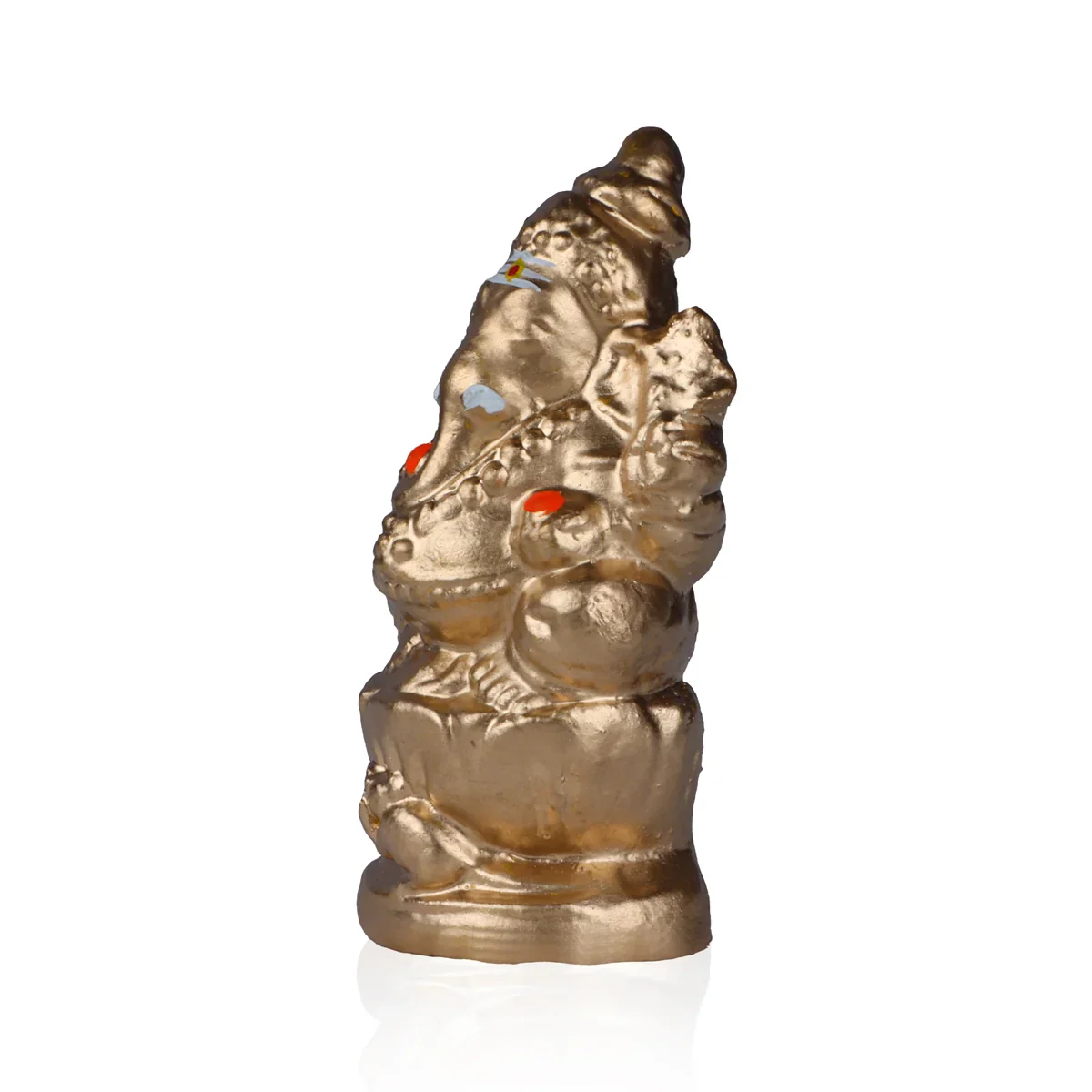 Ganapati Clay Golu Bommai - 6 x 3 Inches | Giri Golu Doll/ Navaratri Golu Bomma/Gombe/Bommai - Image 3
