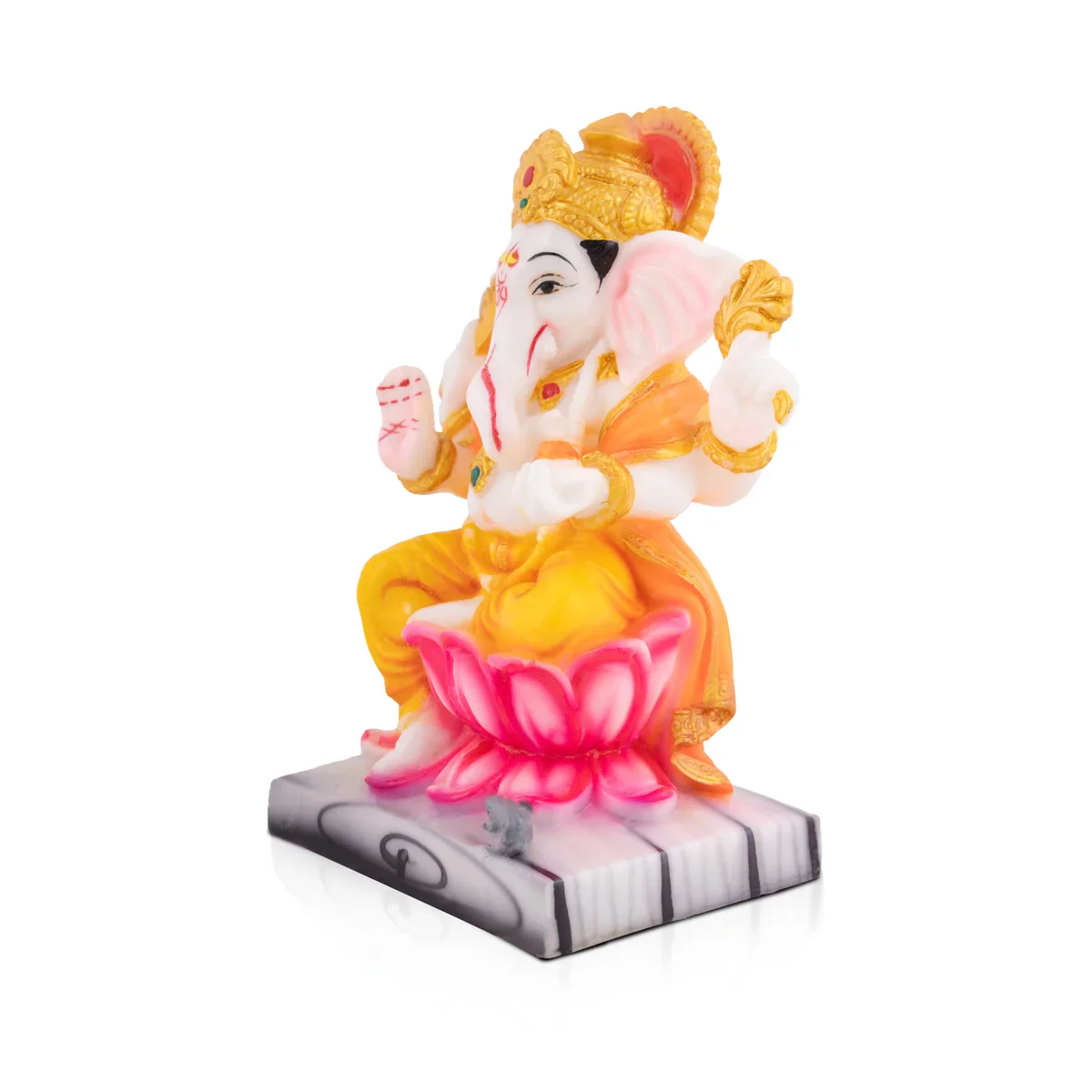 Ganapati Idol - 7.5 x 3.5 Inches | Vinayaka Statue/ Ganesha Idol for Home - Image 3