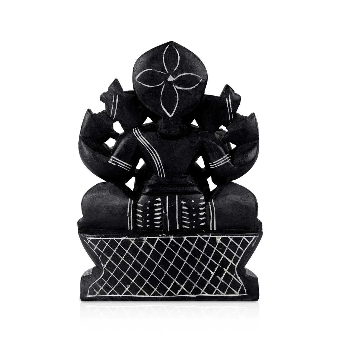 Ganapati Idol - 8 x 6 Inches | Vinayaka Statue/ Soft Stone Ganesha Statue for Pooja - Image 5