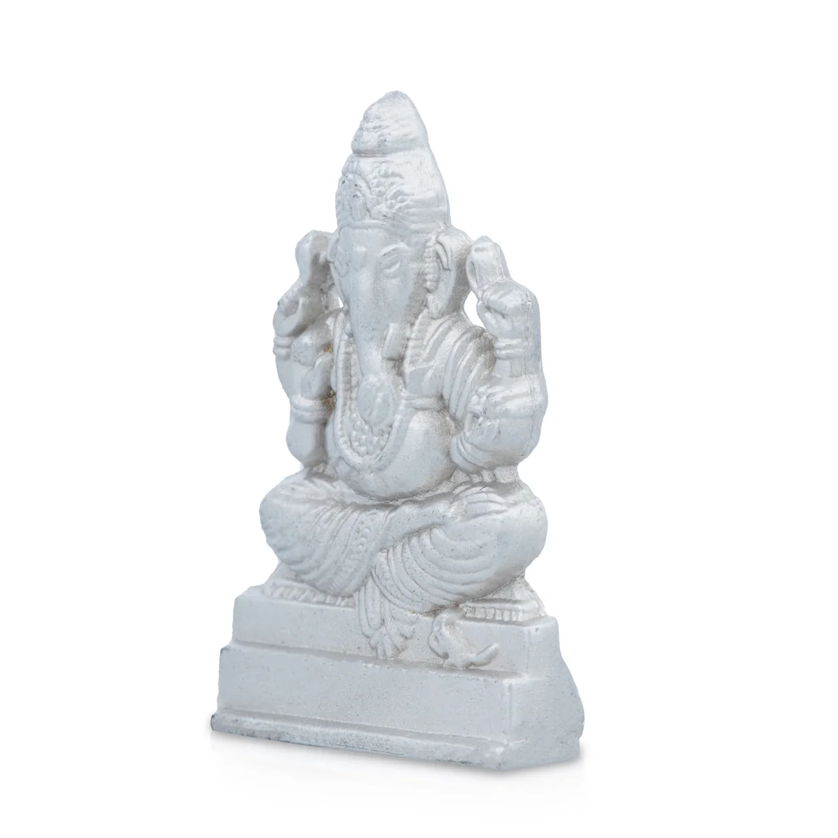Ganesh Murti - 1.5 x 1 Inches | Mercury Statue/ Vinayaka Idol/ Ganpati Murti for Pooja/ 40 Gms Approx - Image 4