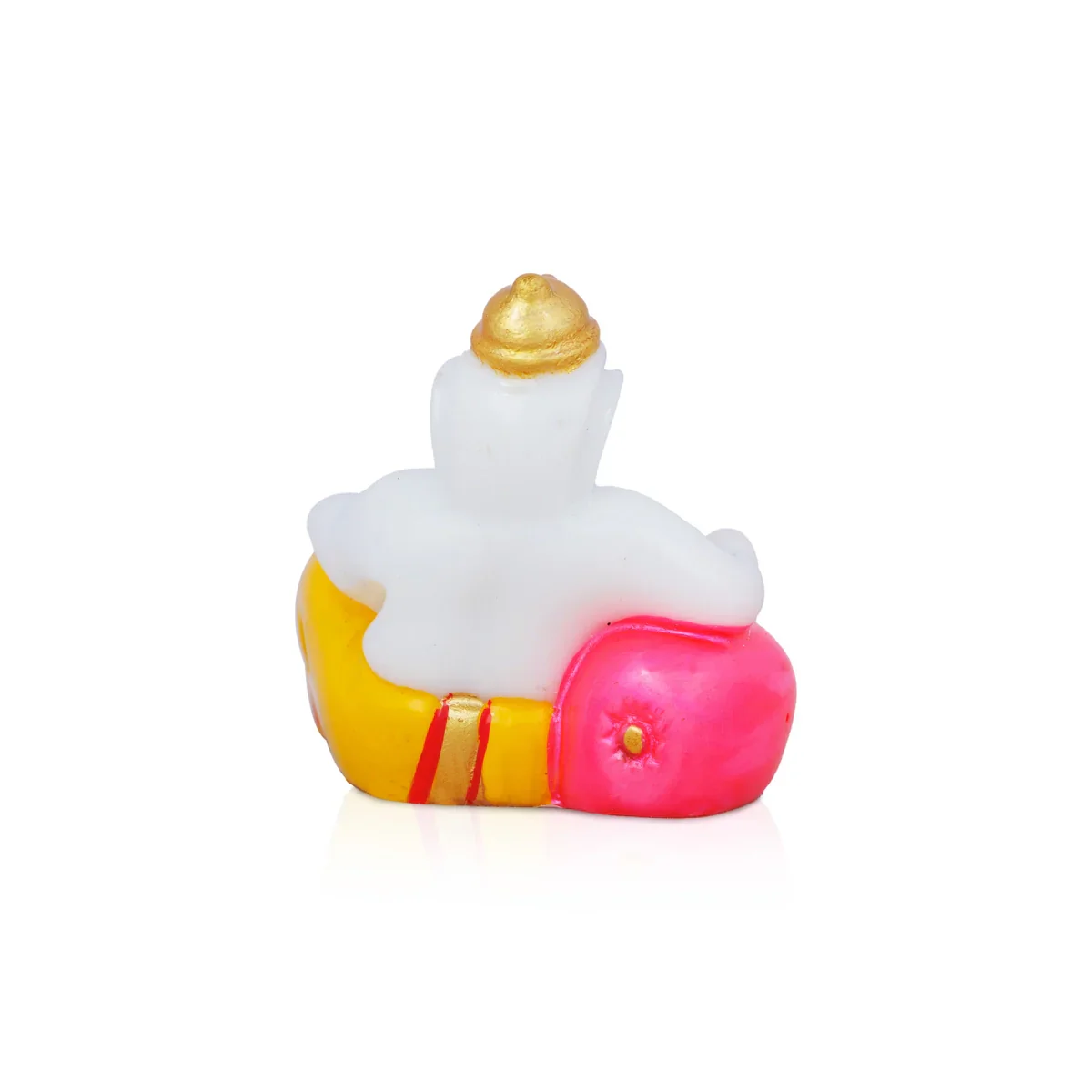 Ganesh Murti - 2.5 x 2 Inches | Vinayagar Statue/ Murble Dust Statue for Pooja - Image 4