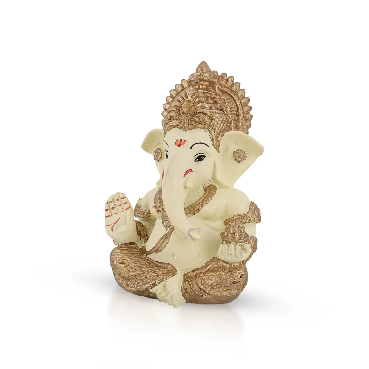 Ganesh Murti - 3.5 X 5 Inches | Marble Dust Ganpati Murti/ Vinayaka Idol For Home Decor And Daily Worship - Image 3