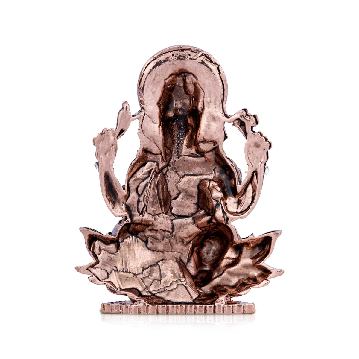 Ganesh Murti - 3 x 2.25 Inches | Copper Statue/ Vinayaka Idol/ Ganpati Murti for Pooja - Image 4