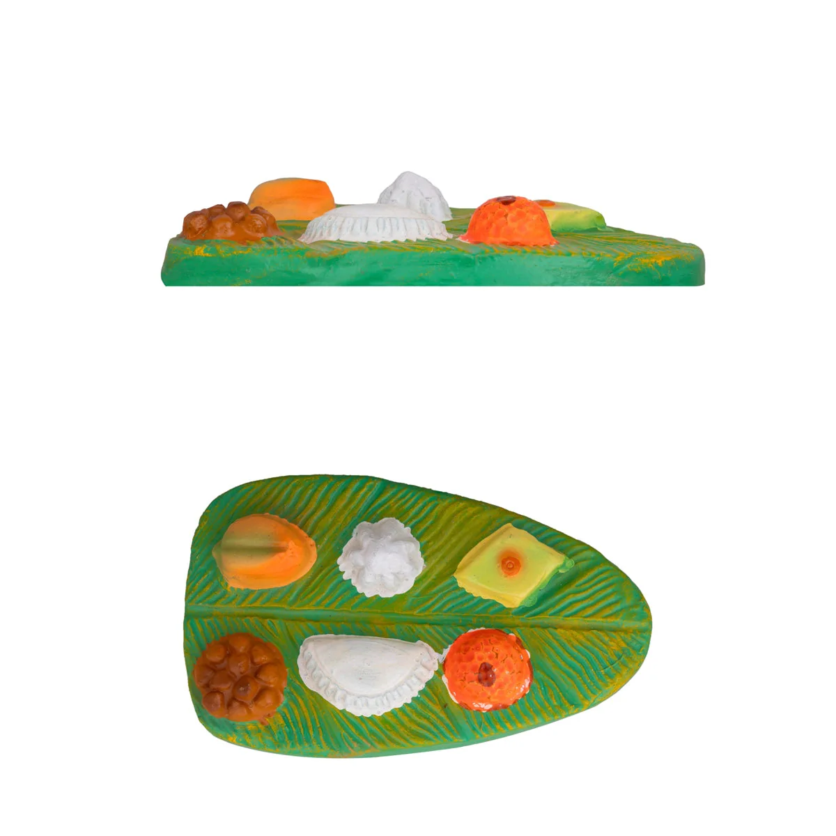 Ganesh Murti Bhojanam Clay Golu Bommai Set - 8 X 7 Inches | Navaratri Gombe/ Giri Golu Doll/ Navratri Decor - Image 3