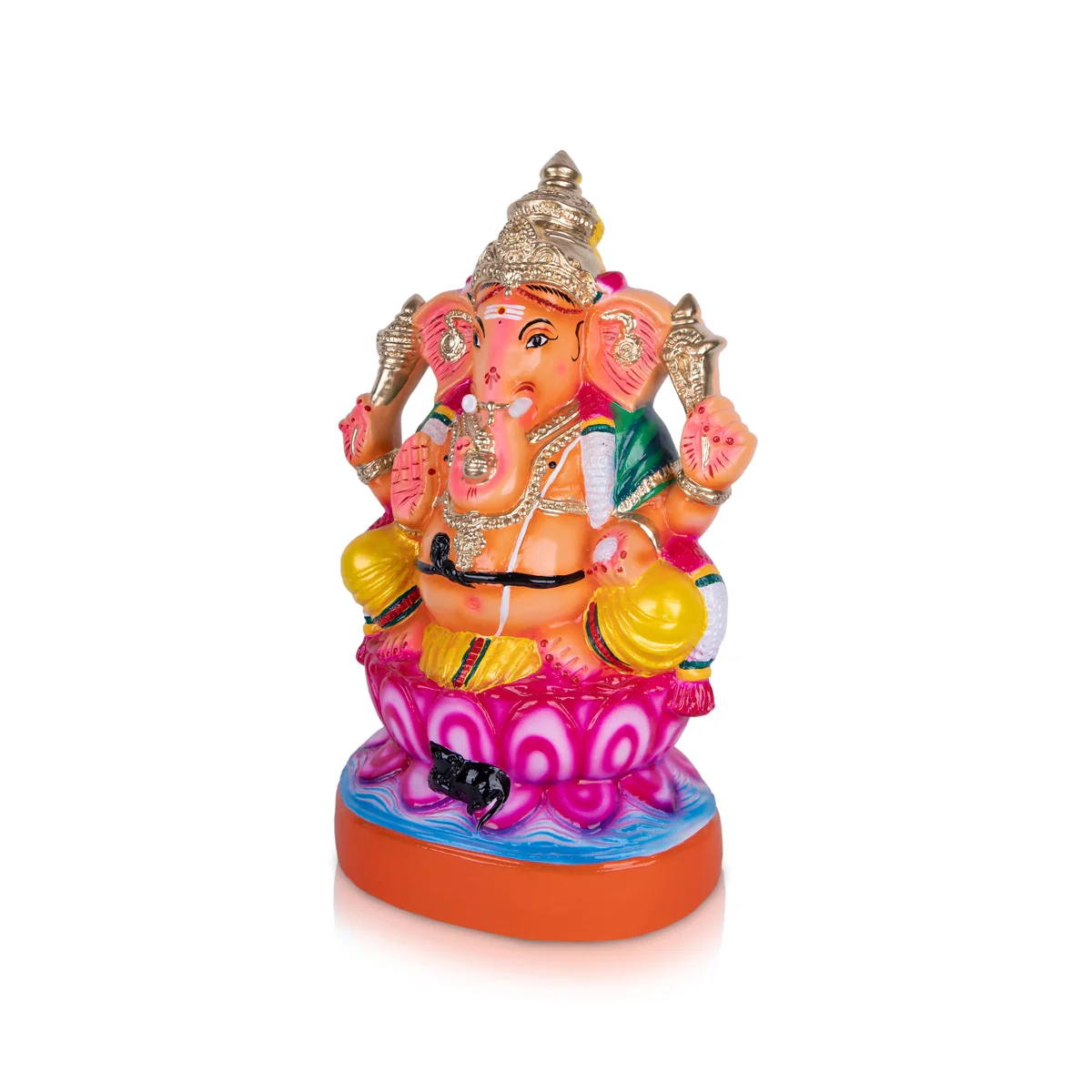 Ganesh Murti Paper Mache Golu Bommai - 21 X 14 Inches | Giri Golu Doll/ Navaratri Gombe/ Navratri Decor - Image 4
