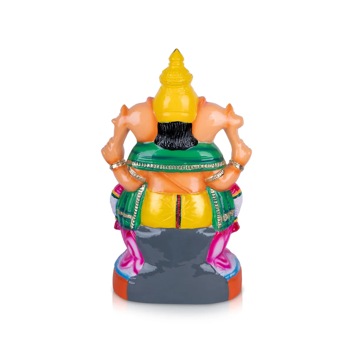 Ganesh Murti Paper Mache Golu Bommai - 21 X 14 Inches | Giri Golu Doll/ Navaratri Gombe/ Navratri Decor - Image 5