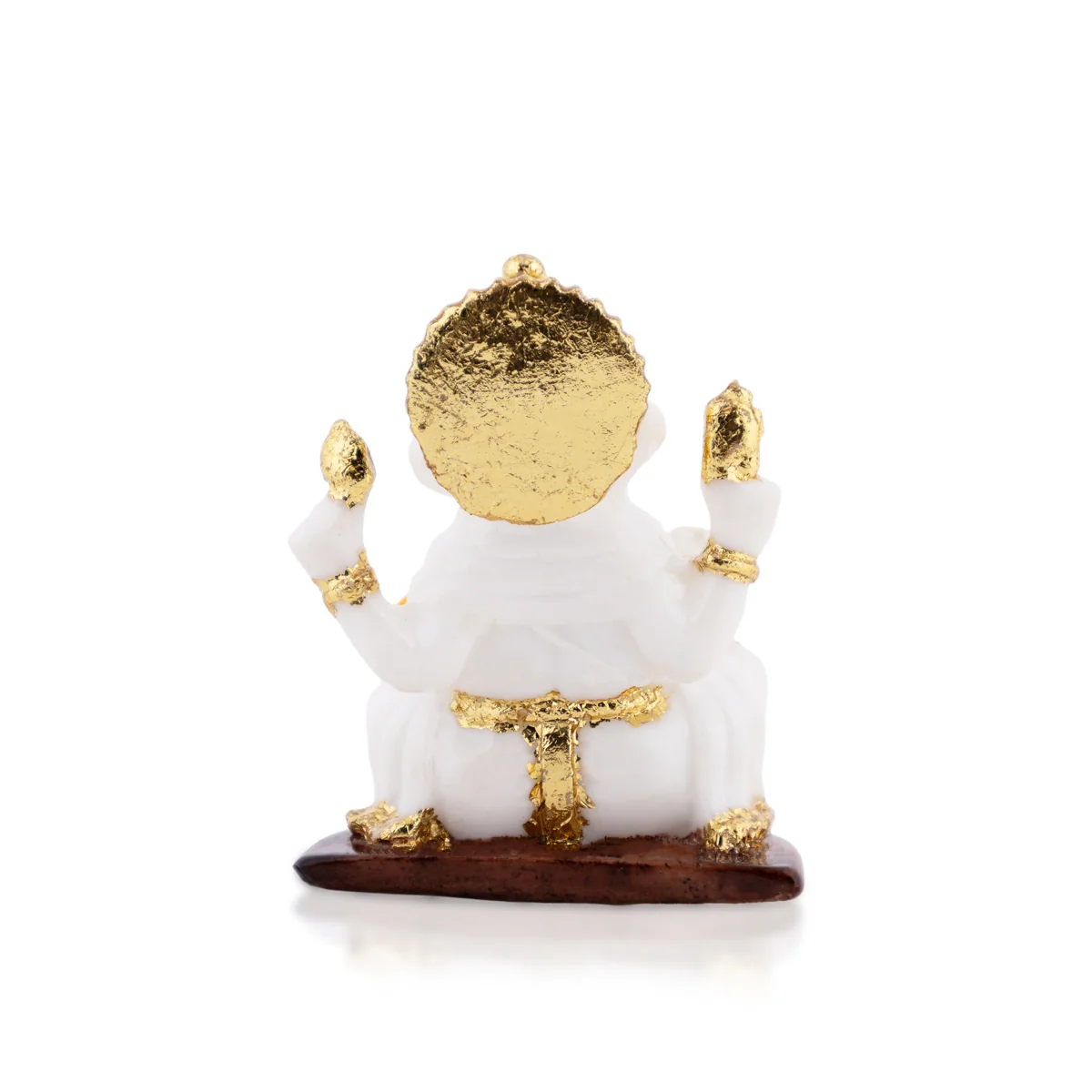 Ganesh Murti Sitting - 2.25 × 1.75 Inches | Red & Gold Ganpati Murti / Mini Vinayaka Idol For Pooja & Gifting - Image 9