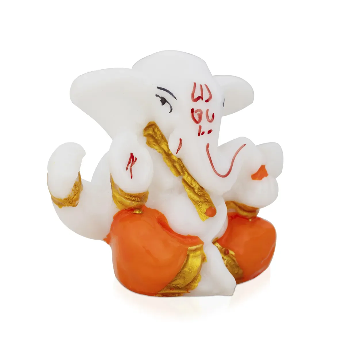 Ganesh Murti Sitting - 2 X 2.25 Inches | Mini Ganpati Idol/ Ganesha Statue For Home & Car Dashboard - Image 10
