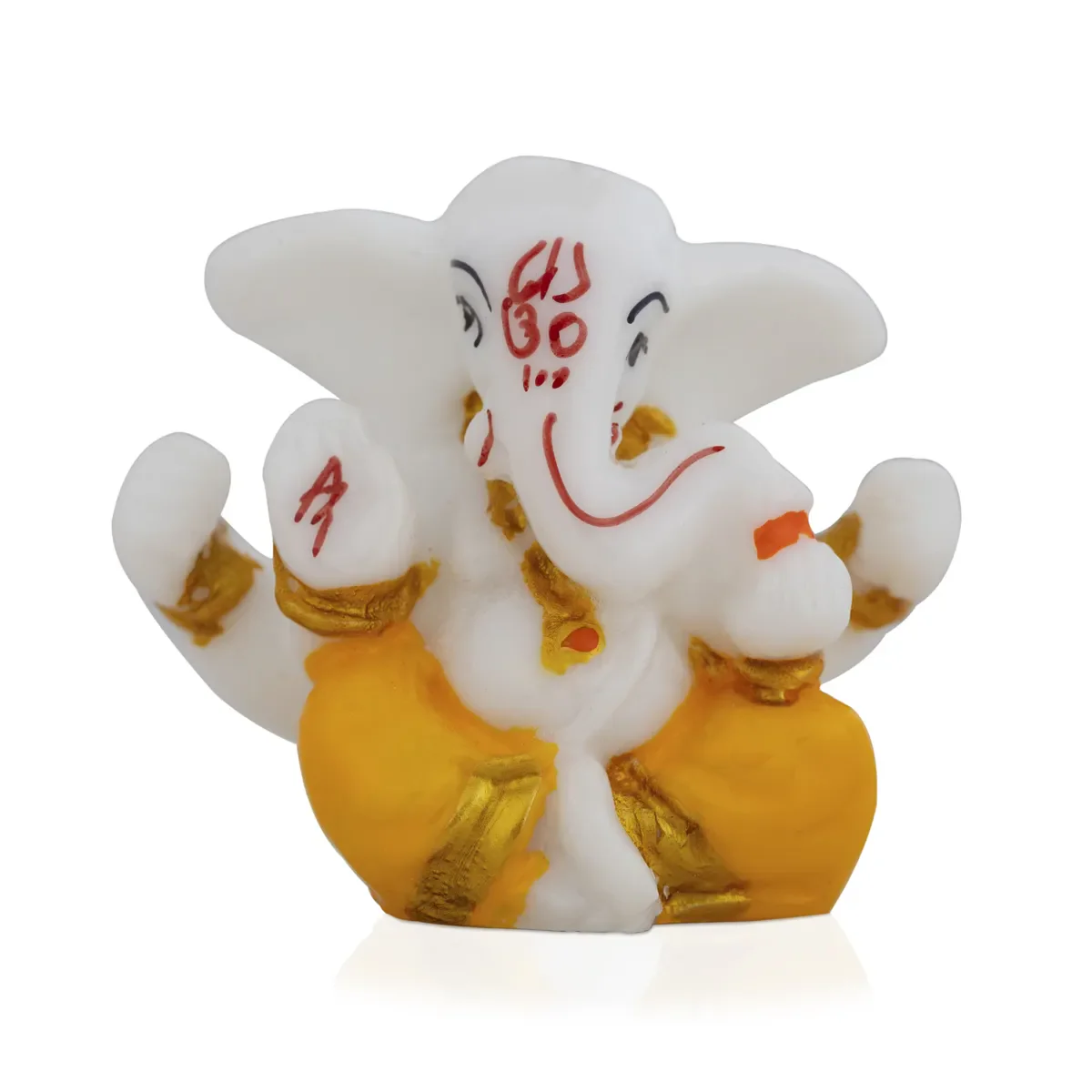 Ganesh Murti Sitting - 2 X 2.25 Inches | Mini Ganpati Idol/ Ganesha Statue For Home & Car Dashboard - Image 13