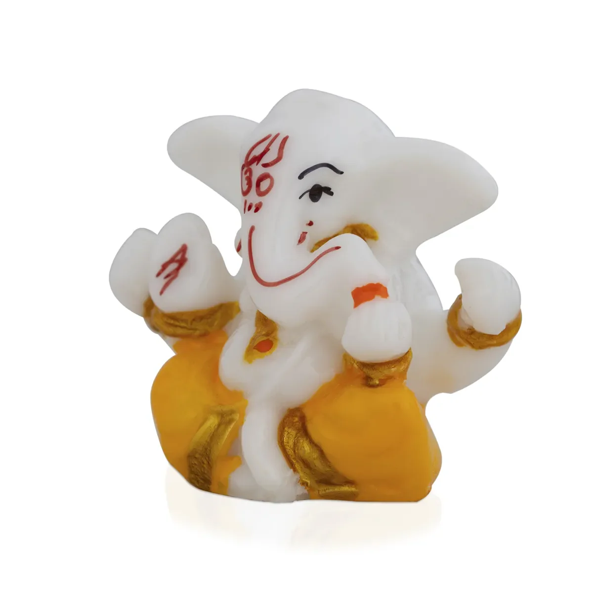 Ganesh Murti Sitting - 2 X 2.25 Inches | Mini Ganpati Idol/ Ganesha Statue For Home & Car Dashboard - Image 15