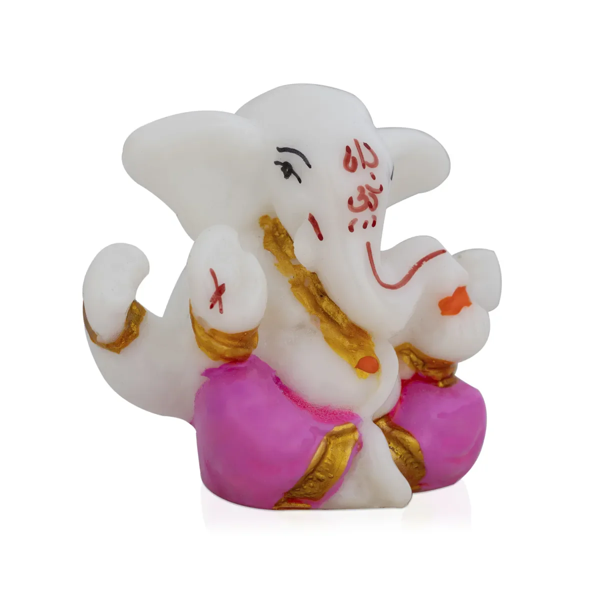 Ganesh Murti Sitting - 2 X 2.25 Inches | Mini Ganpati Idol/ Ganesha Statue For Home & Car Dashboard - Image 7