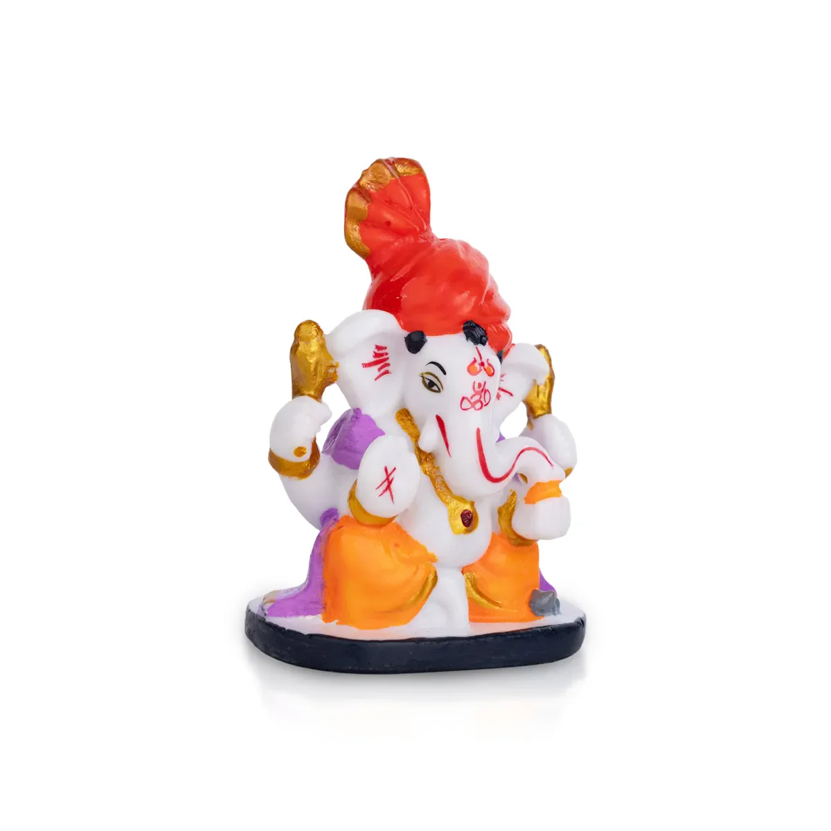Ganesh Murti Sitting - 3 X 3 Inches | Mini Ganpati Idol/ Ganesha Statue For Home Decor - Image 12