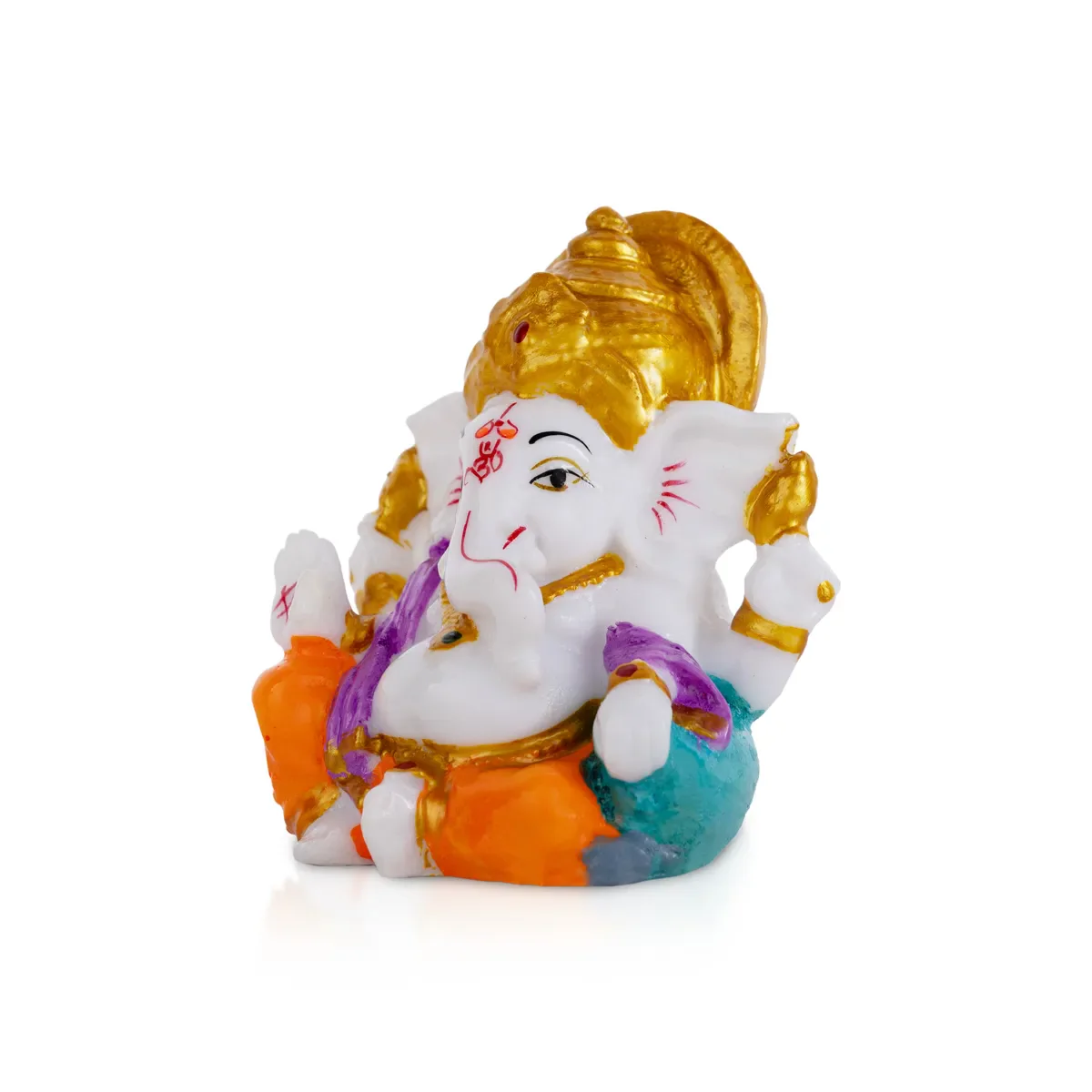 Ganesh Murti Sitting - 3 X 3 Inches | Mini Ganpati Idol/ Ganesha Statue For Home Decor - Image 19