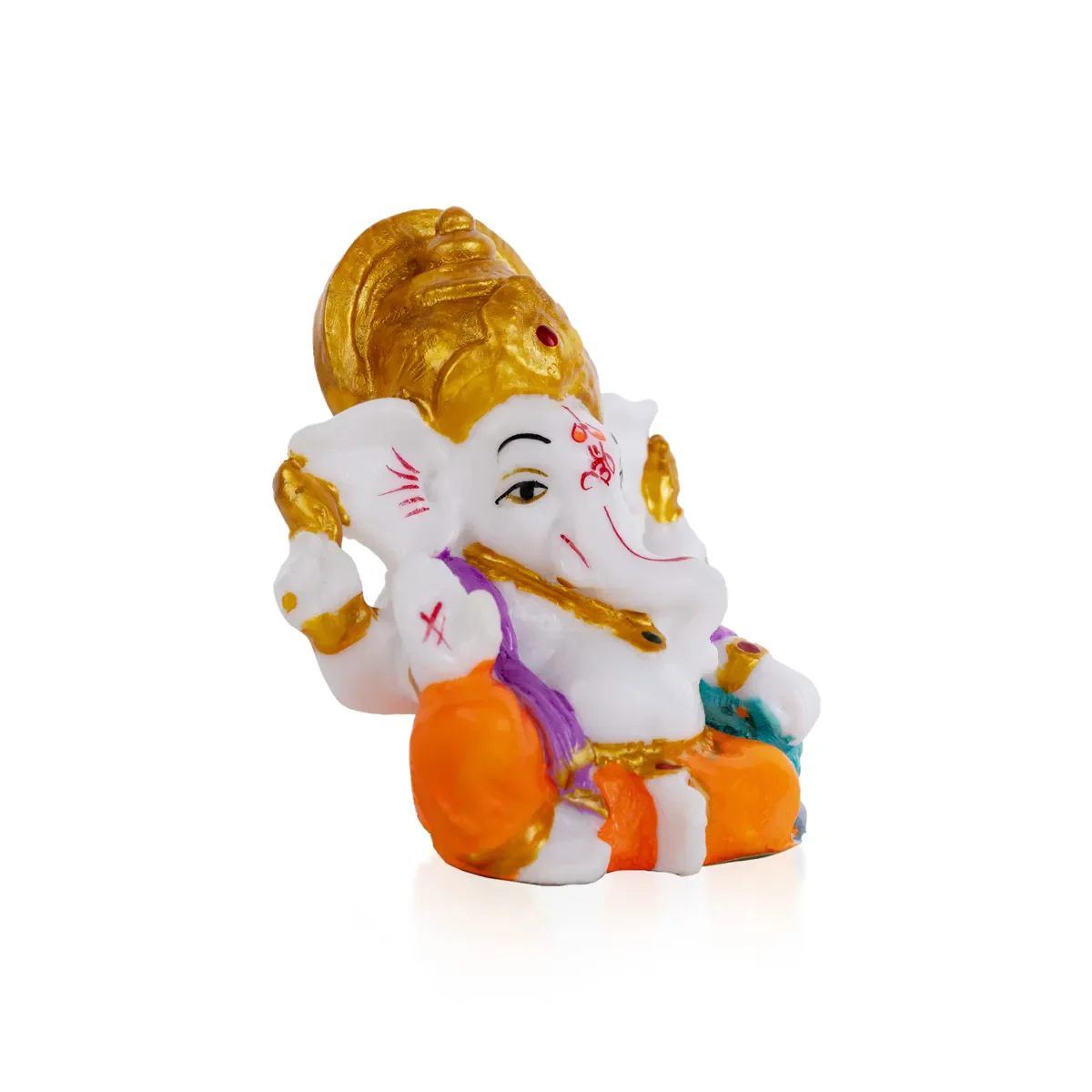 Ganesh Murti Sitting - 3 X 3 Inches | Mini Ganpati Idol/ Ganesha Statue For Home Decor - Image 22