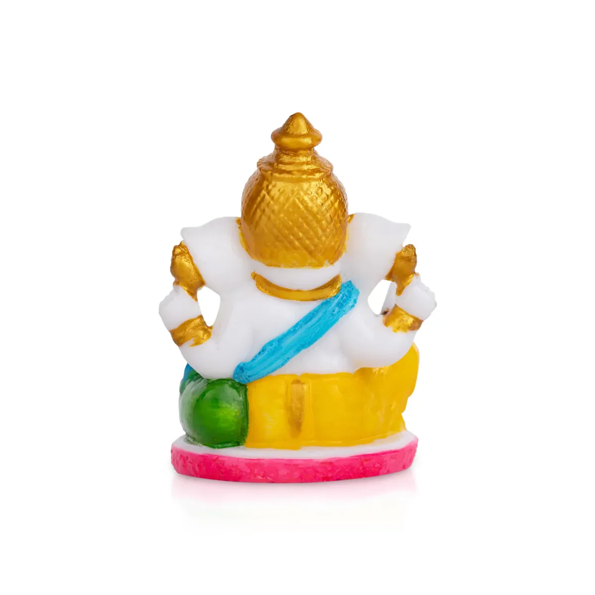 Ganesh Murti Sitting - 3 X 3 Inches | Mini Ganpati Idol/ Ganesha Statue For Home Decor - Image 5