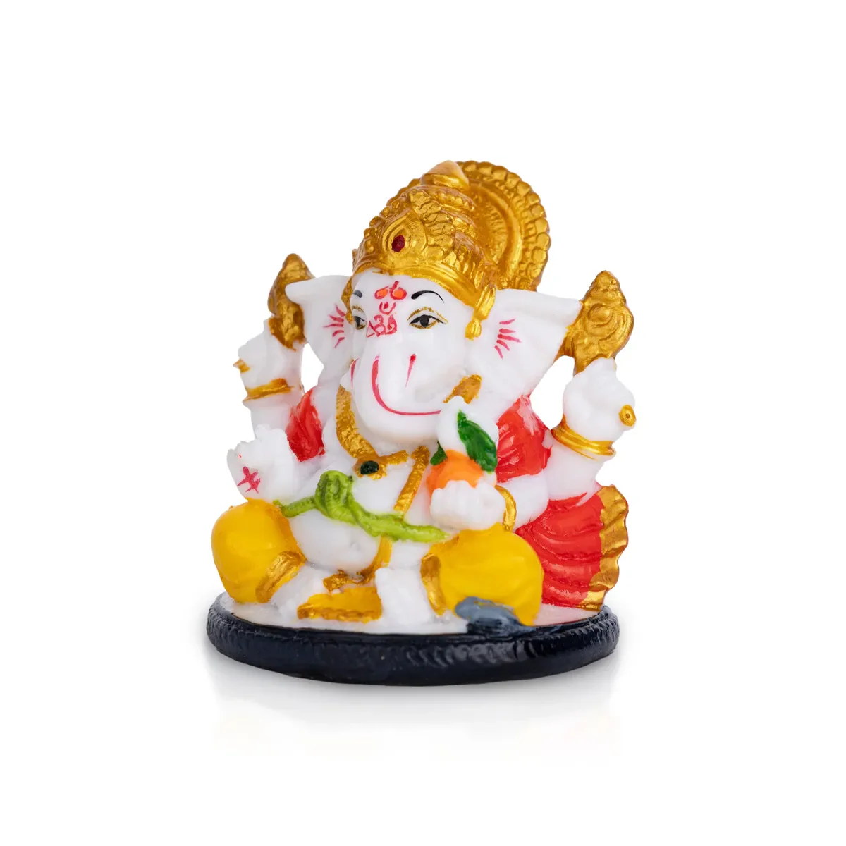 Ganesh Murti Sitting - 3 X 3 Inches | Mini Ganpati Idol/ Ganesha Statue For Home Decor - Image 7