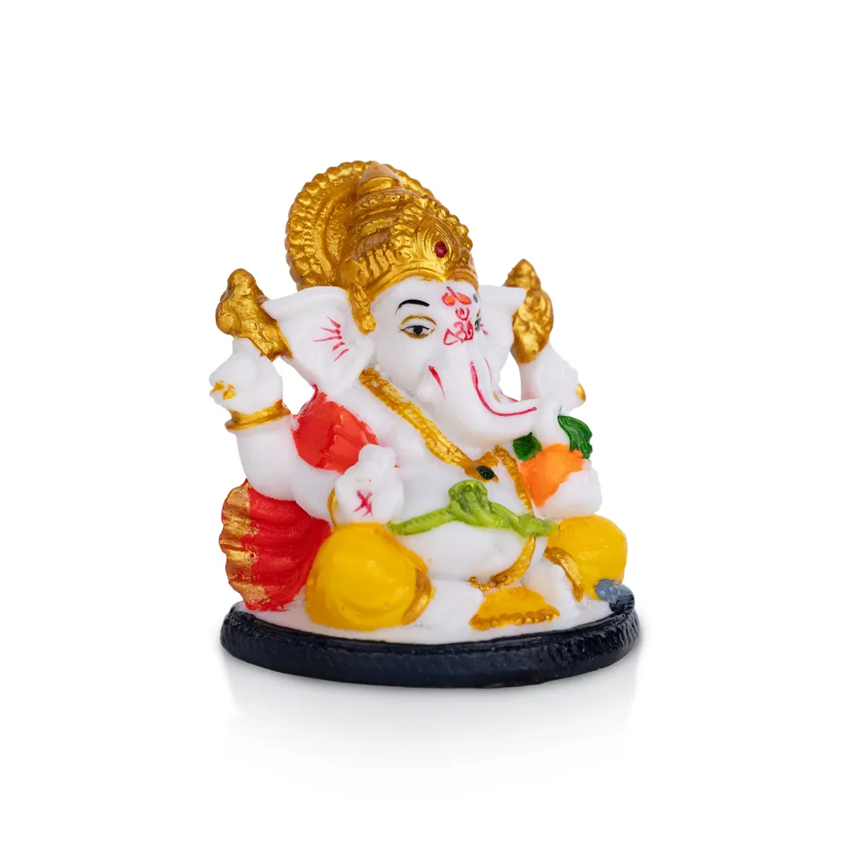 Ganesh Murti Sitting - 3 X 3 Inches | Mini Ganpati Idol/ Ganesha Statue For Home Decor - Image 8