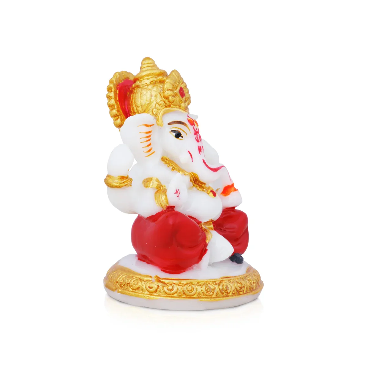 Ganesh Murti | Vinayagar statue/ Marble Dust Statue for Pooja - Image 2